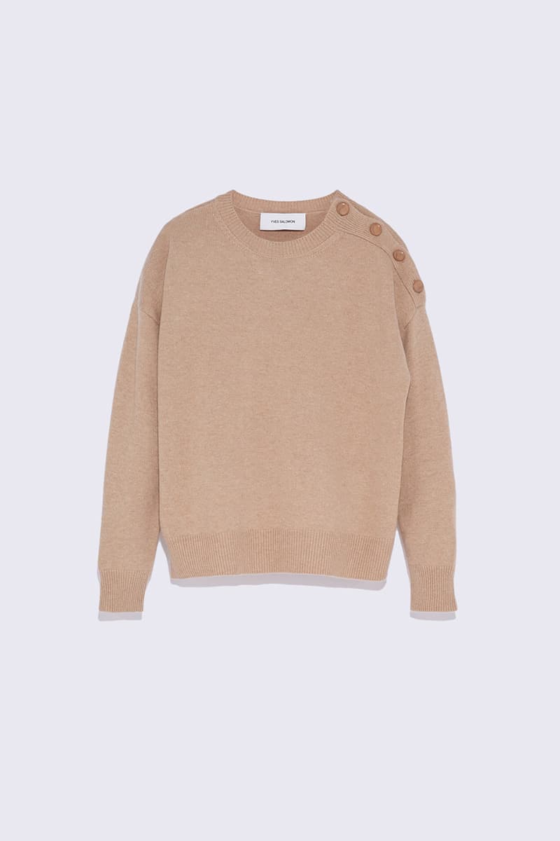 레귤러 숄더 버튼 니트 CE4SFYSTP016C01