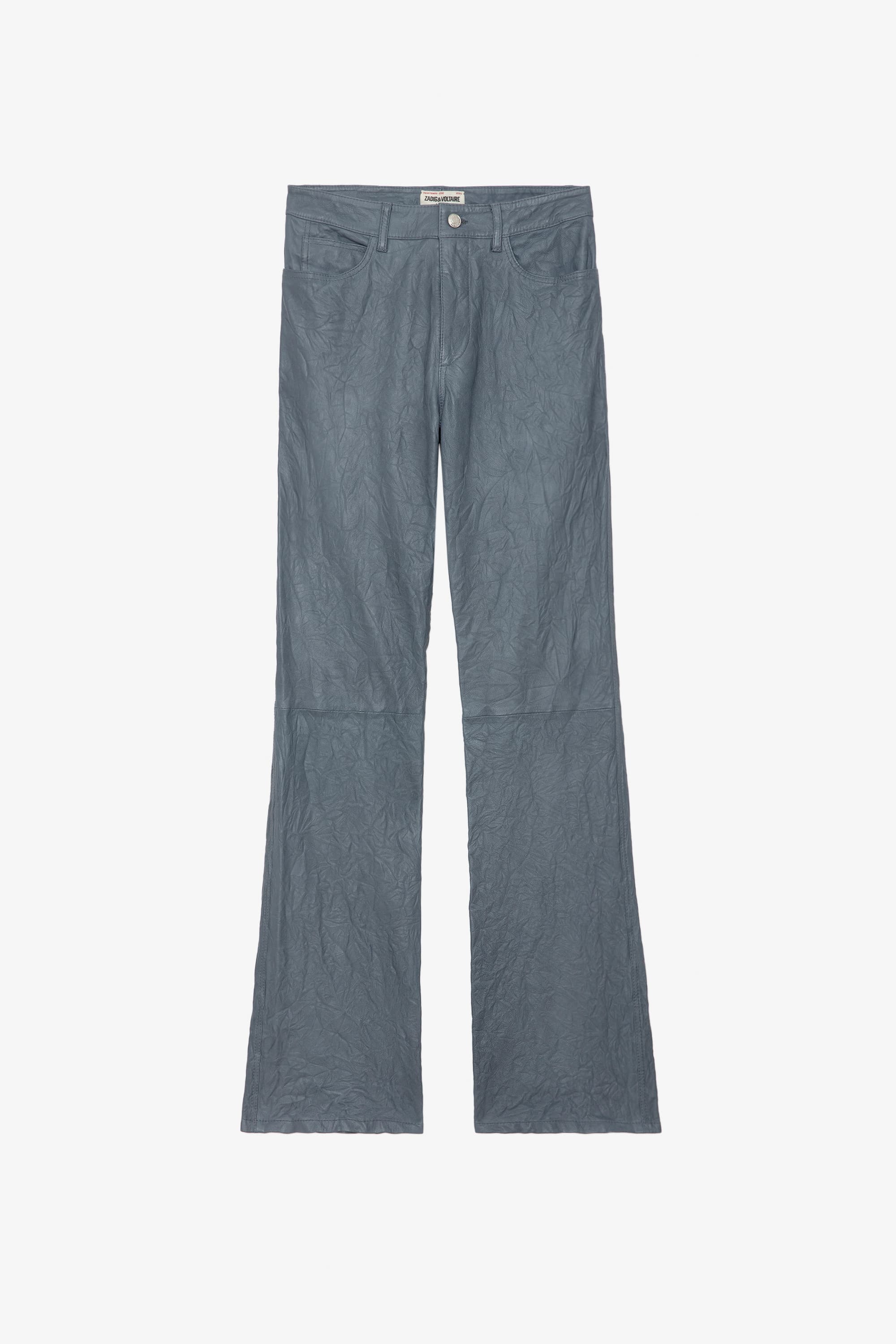 Pistol Crinkled Leather Pants