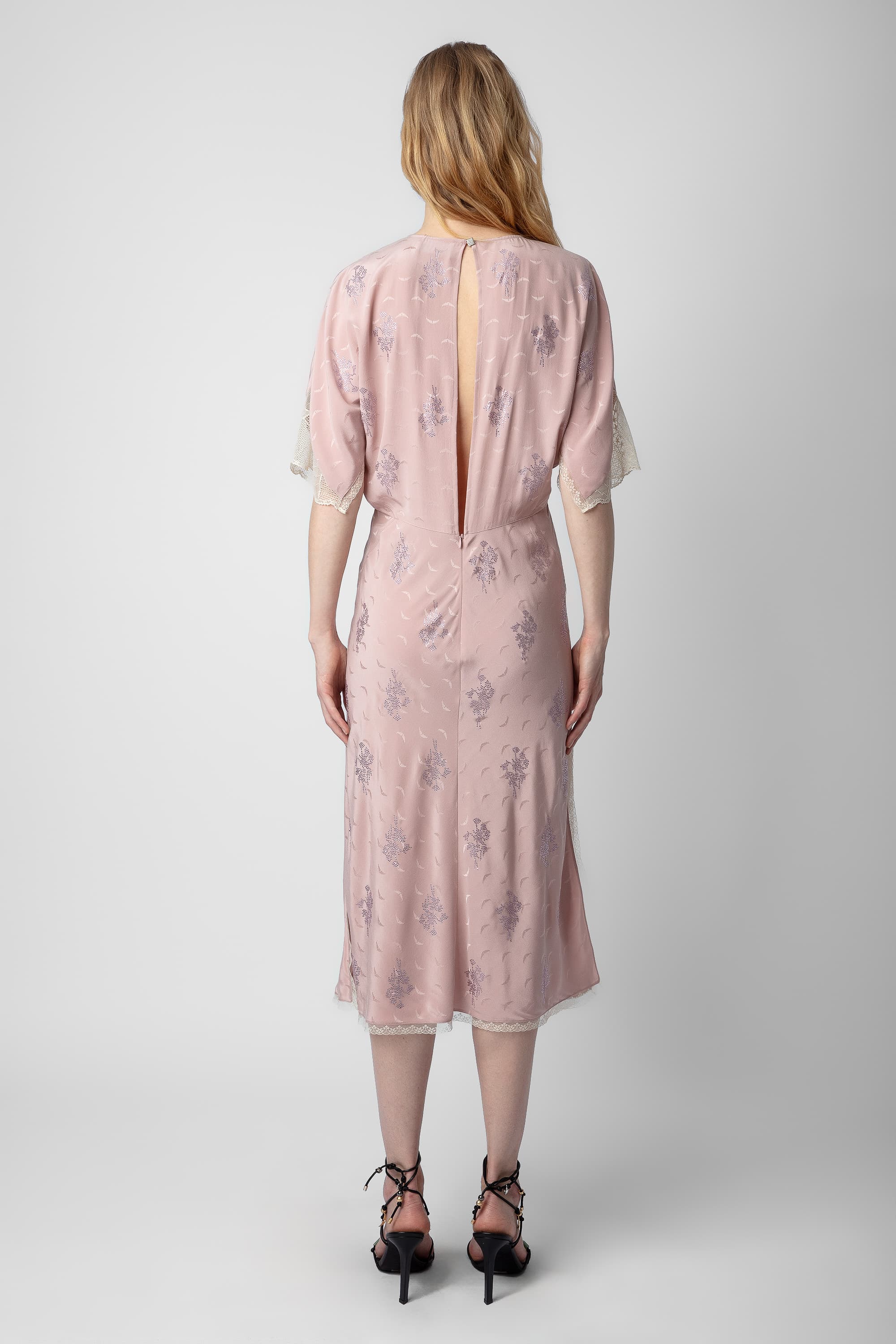 Rey Silk Jacquard Dress