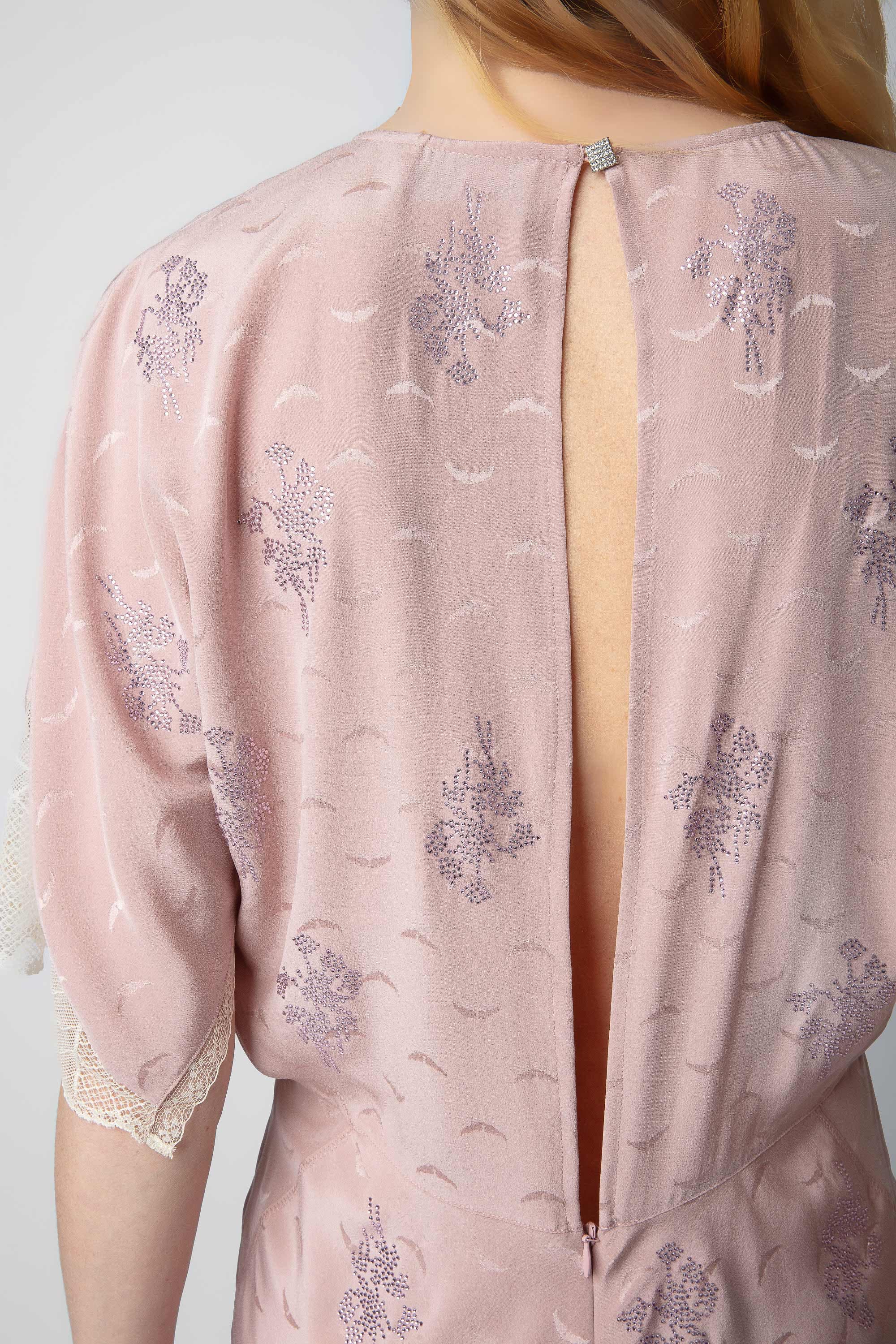Rey Silk Jacquard Dress