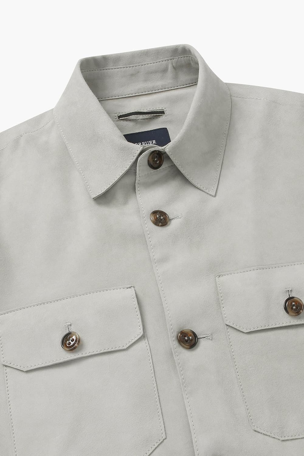 고트스킨 셔츠형 캐주얼 자켓 4S166U33PEL58397