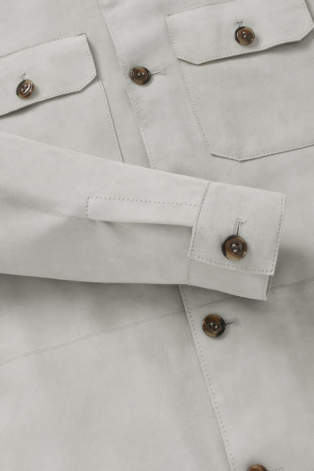 고트스킨 셔츠형 캐주얼 자켓 4S166U33PEL58397