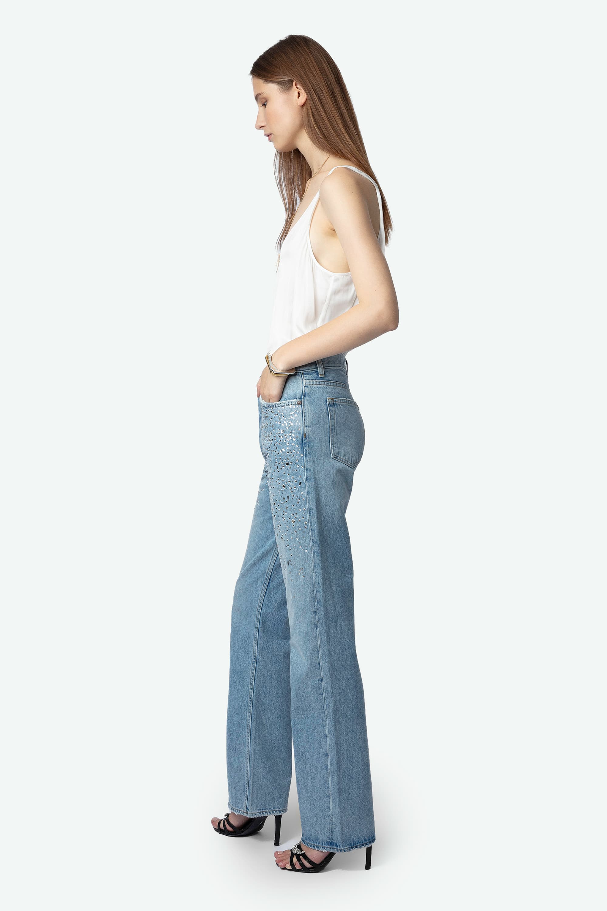 Stevie Strass Denim Pants