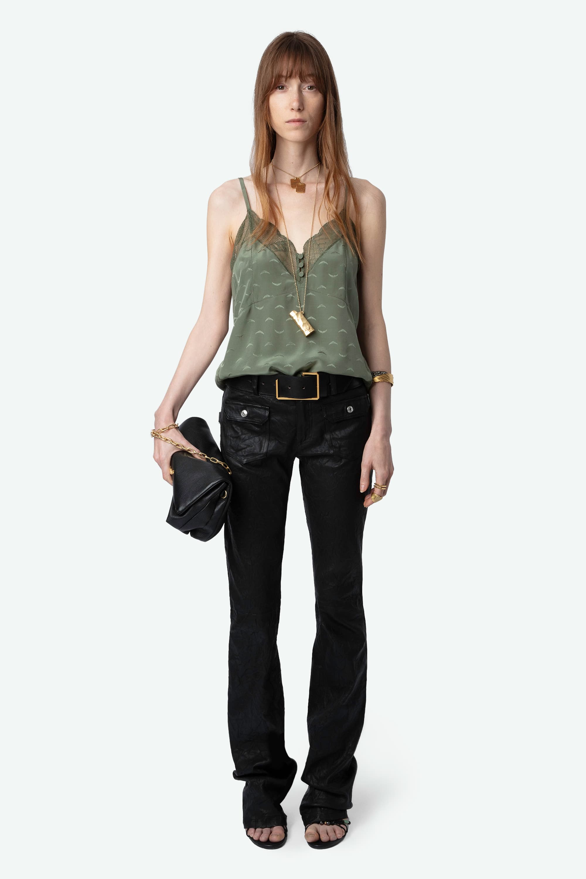 Cyoko Jacquard Silk Camisole