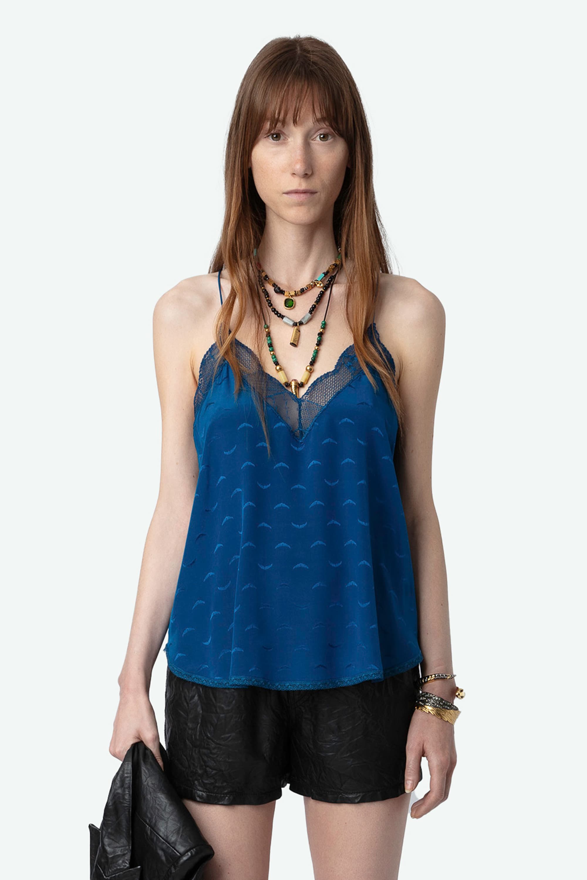 Christy Jacquard Silk Camisole