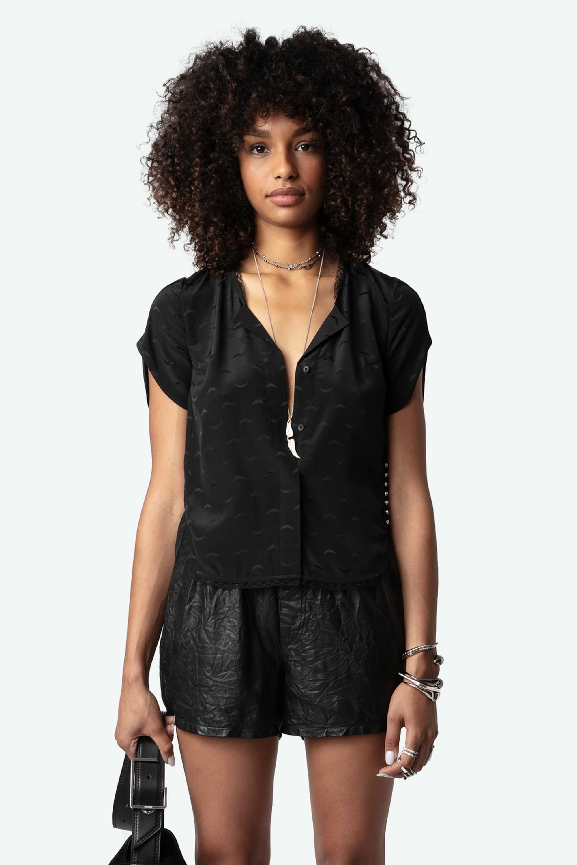 Tiffiny Wings Silk Blouse
