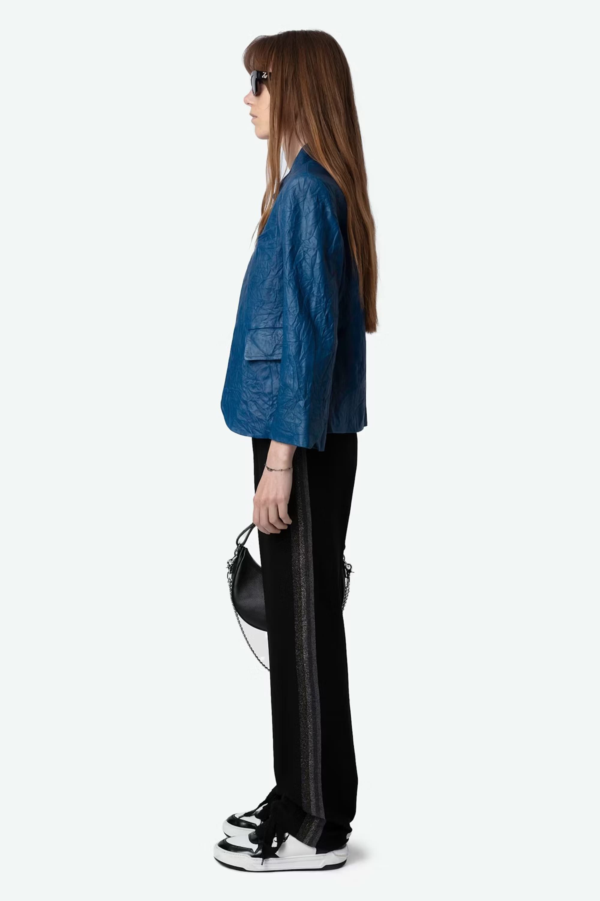 Verys Crinkled Leather Jacket