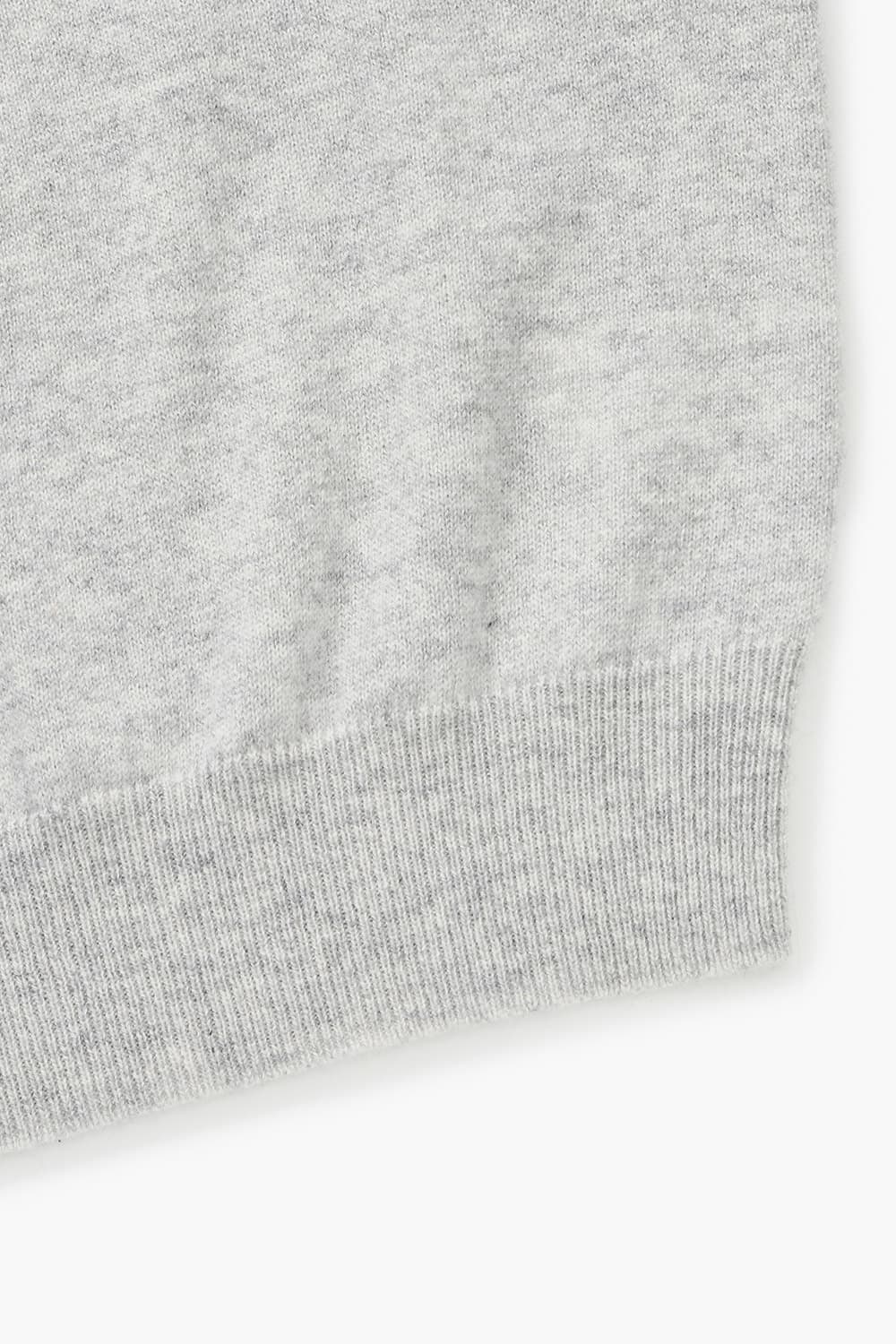 WS 캐시미어 폴로 802 라이트그레이 긴소매 니트