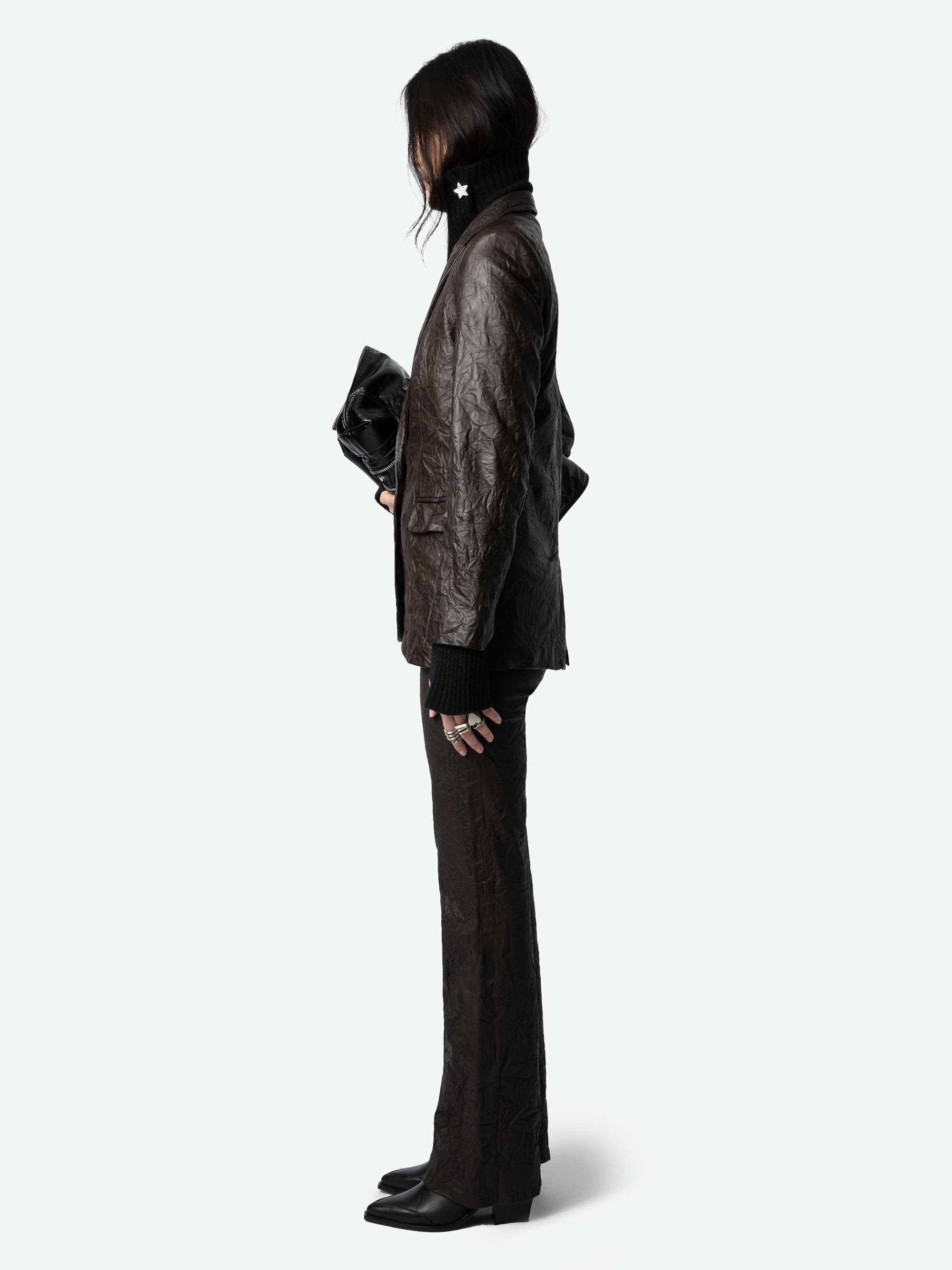 Valse Crinkled Leather Jacket