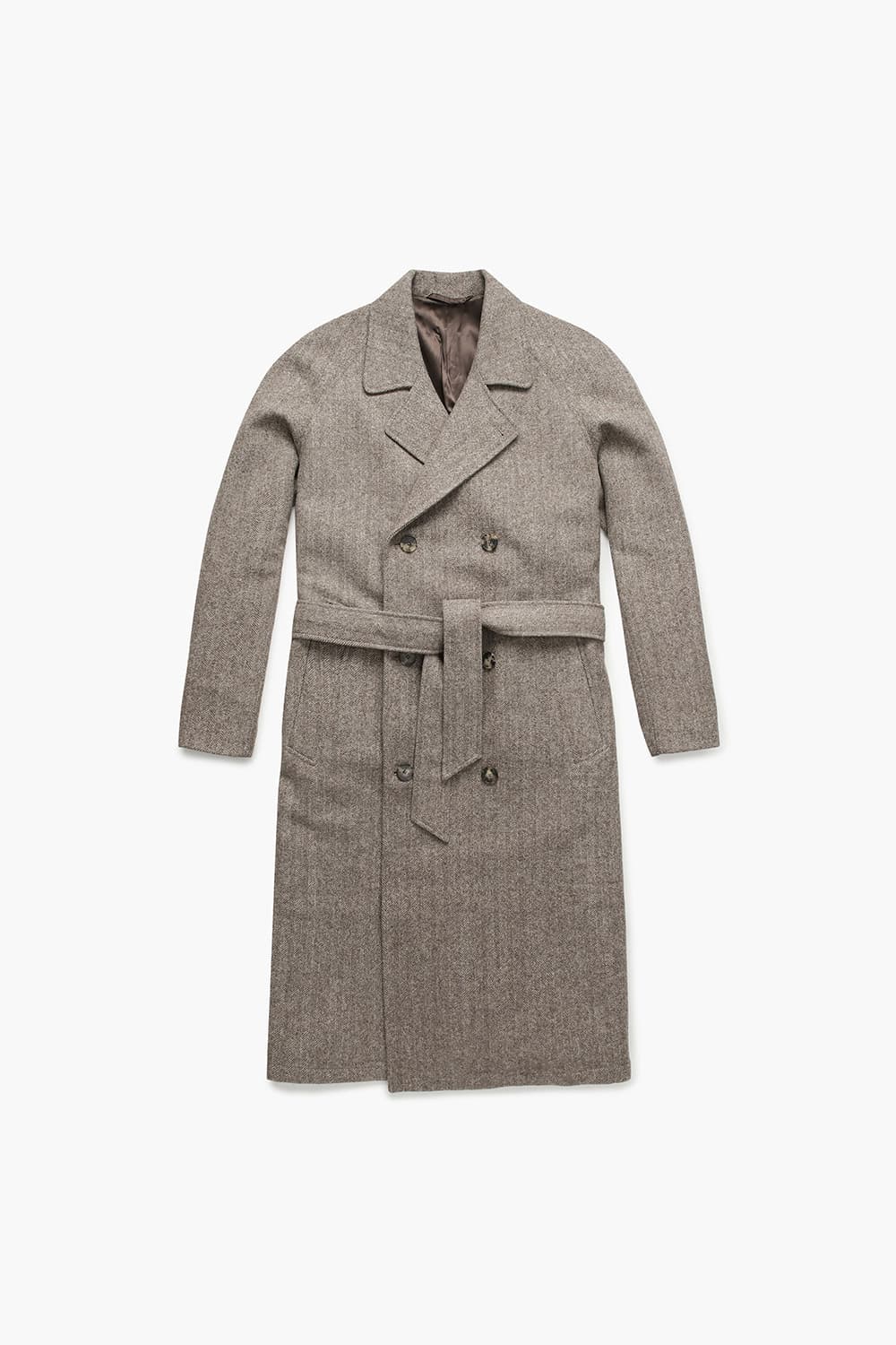 GRANDAD 울 레글런 벨트 롱 코트 MT1903BEIGE