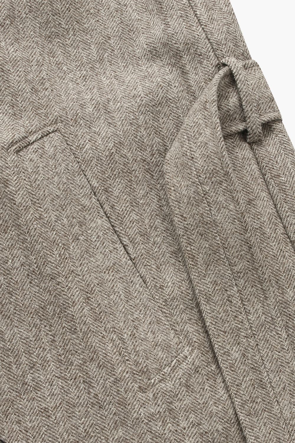 GRANDAD 울 레글런 벨트 롱 코트 MT1903BEIGE