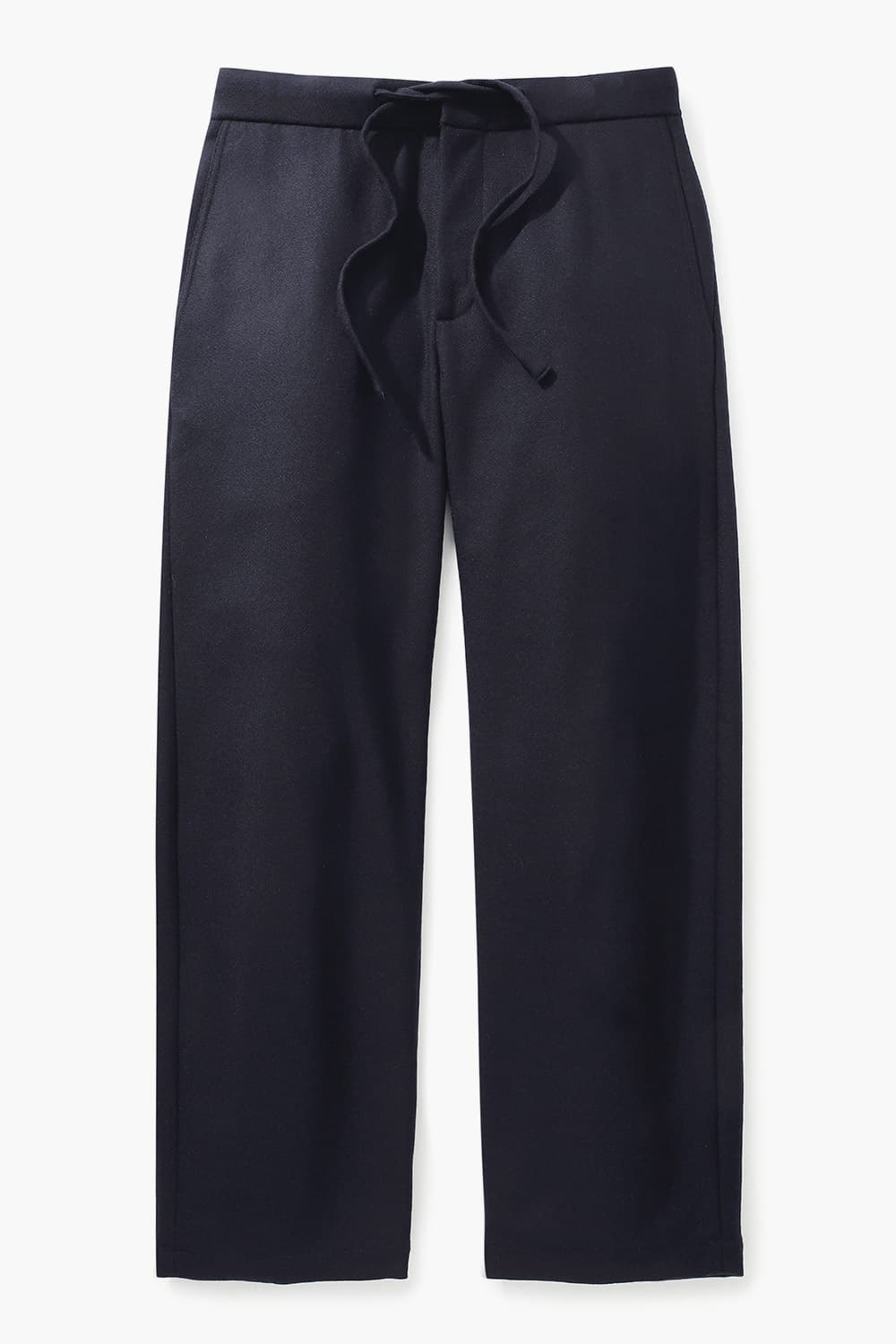 TROUSERS 울 와이드 101 다크네이비 캐주얼 팬츠