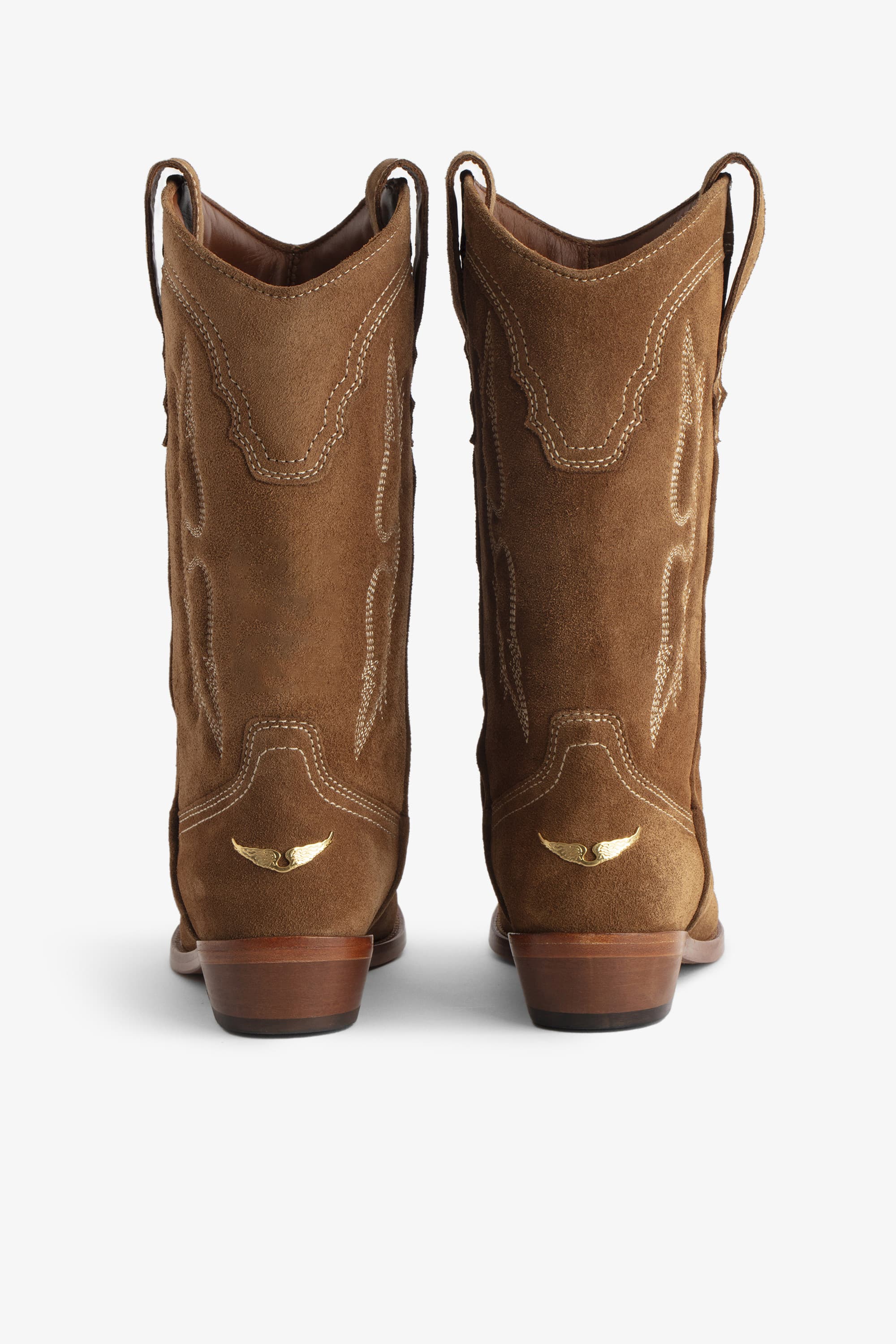 Tex Western Suede Boots