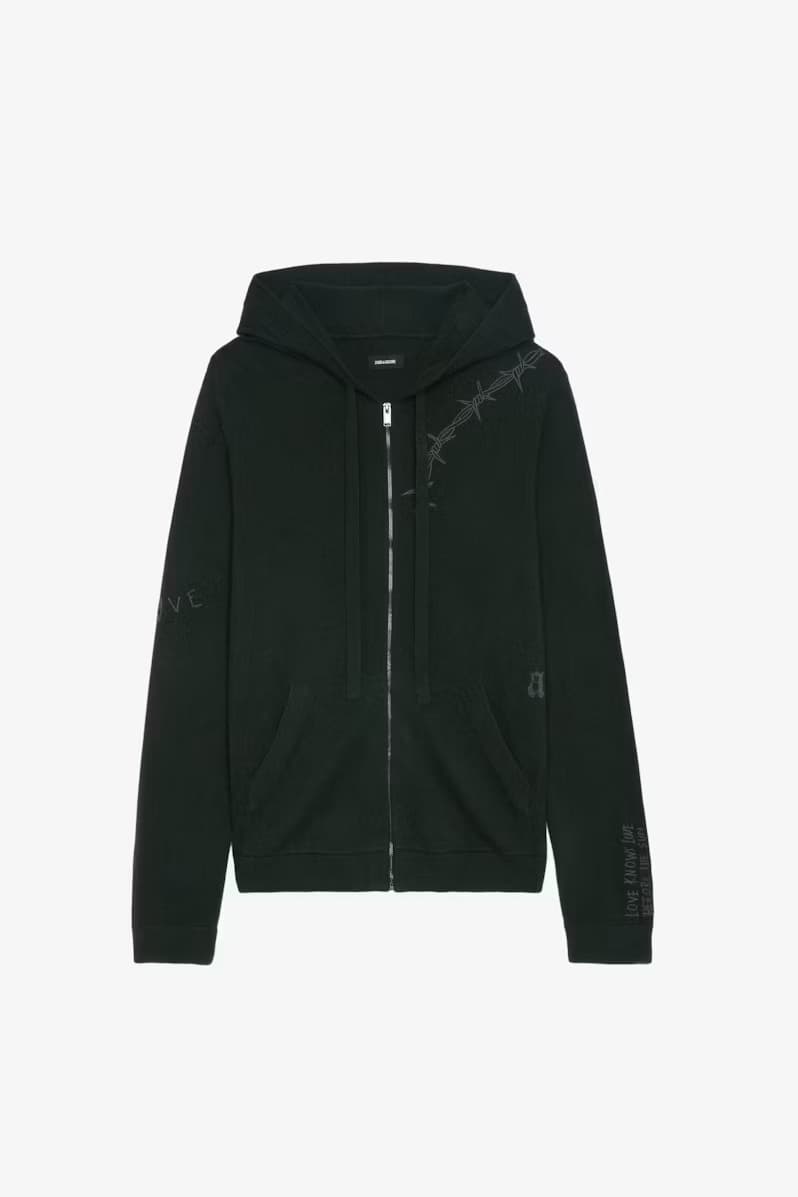 Clash Wool Zip-up Cardigan