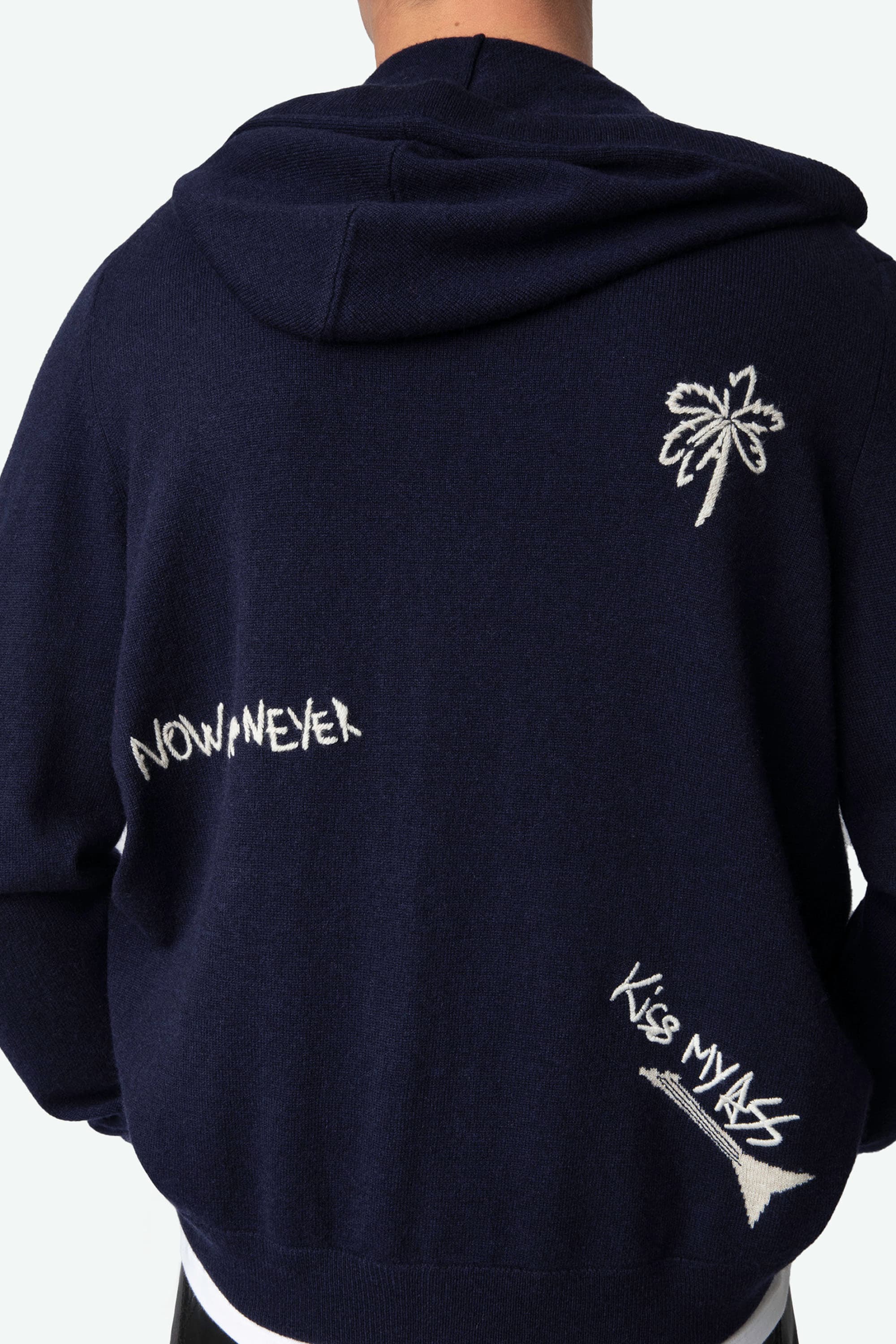 Clash Wool Zip-up Cardigan