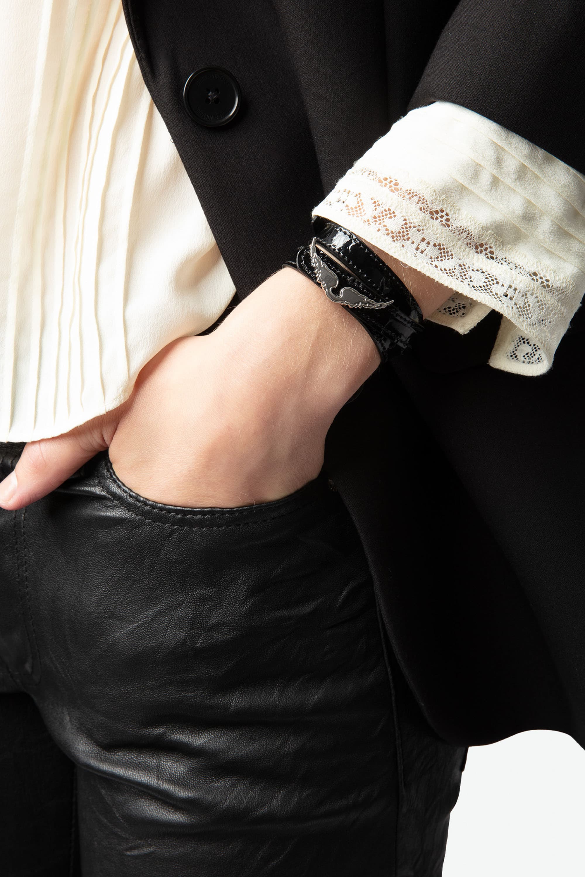 Rock Double Leather Bracelet