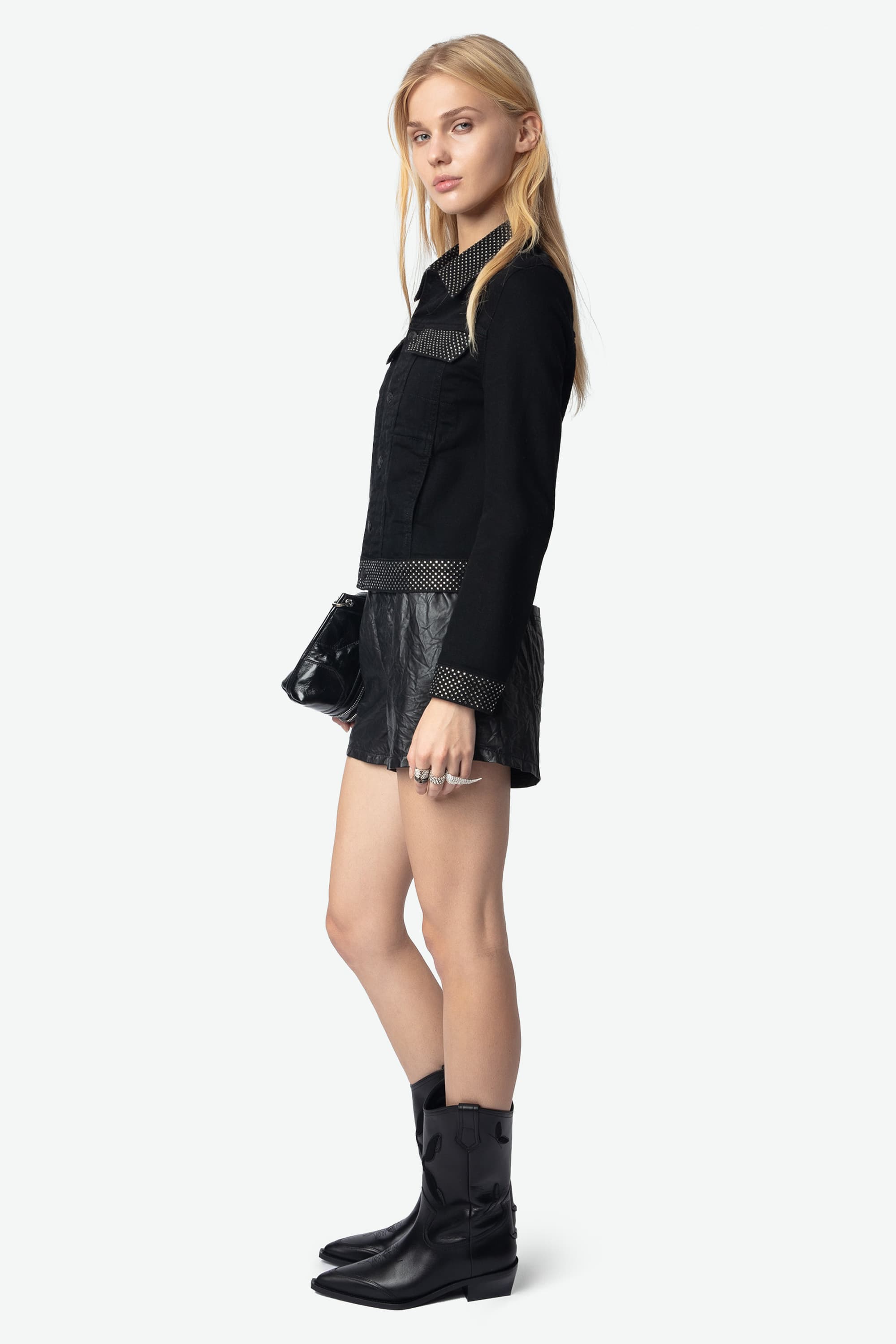 Kioky Strass Denim Jacket
