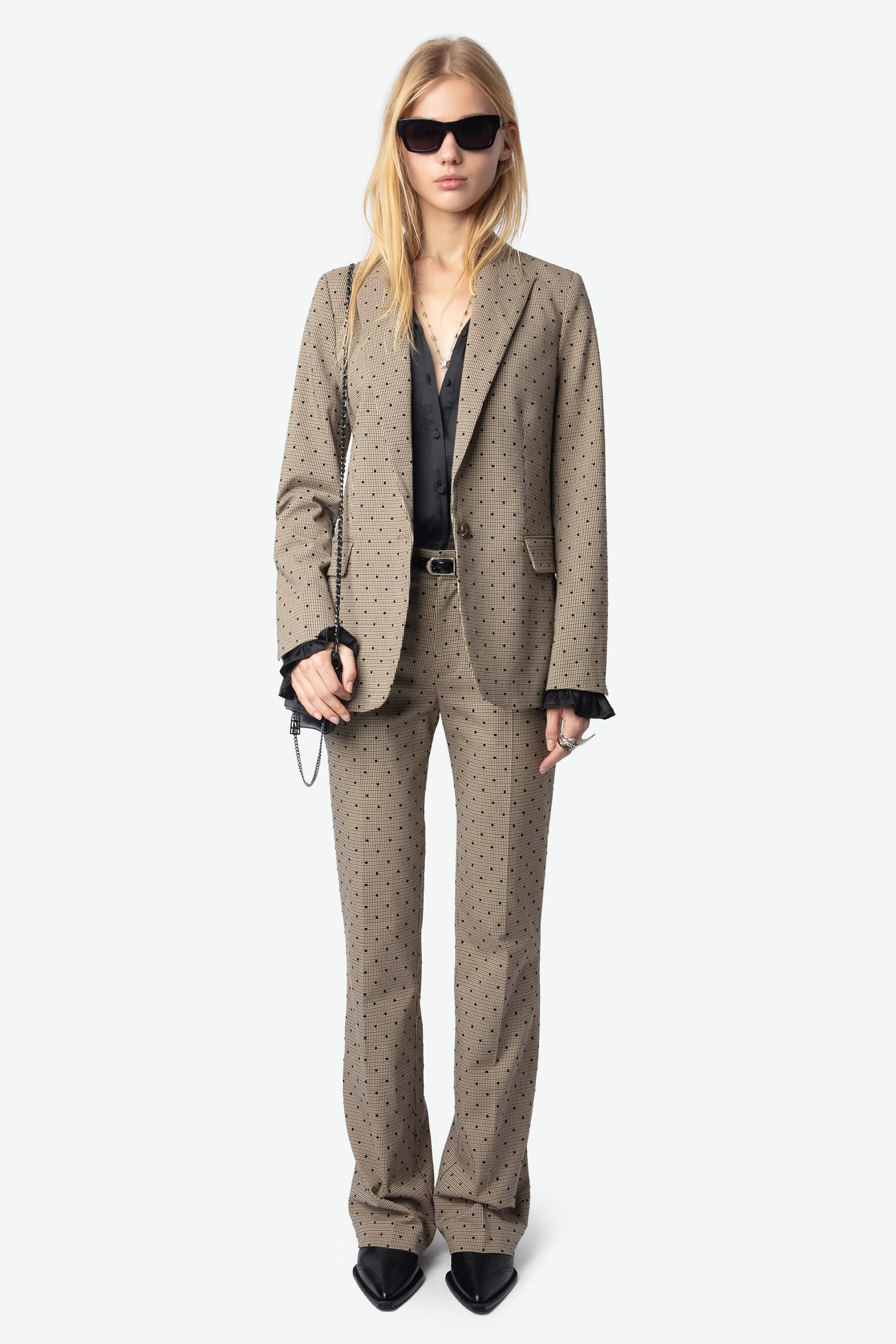 Valse Check Dotted Jacket