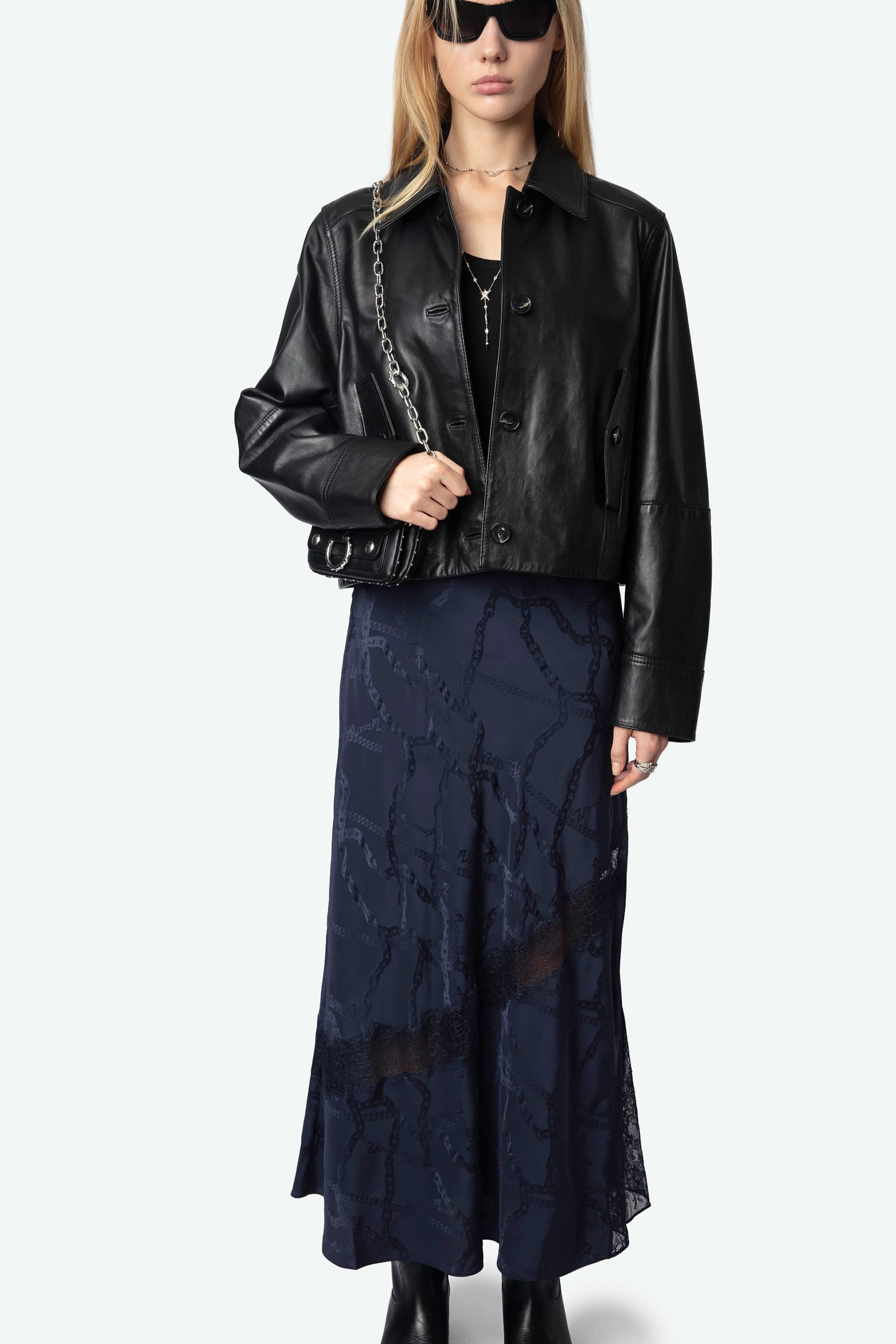 Jaylal Chain Silk Skirt