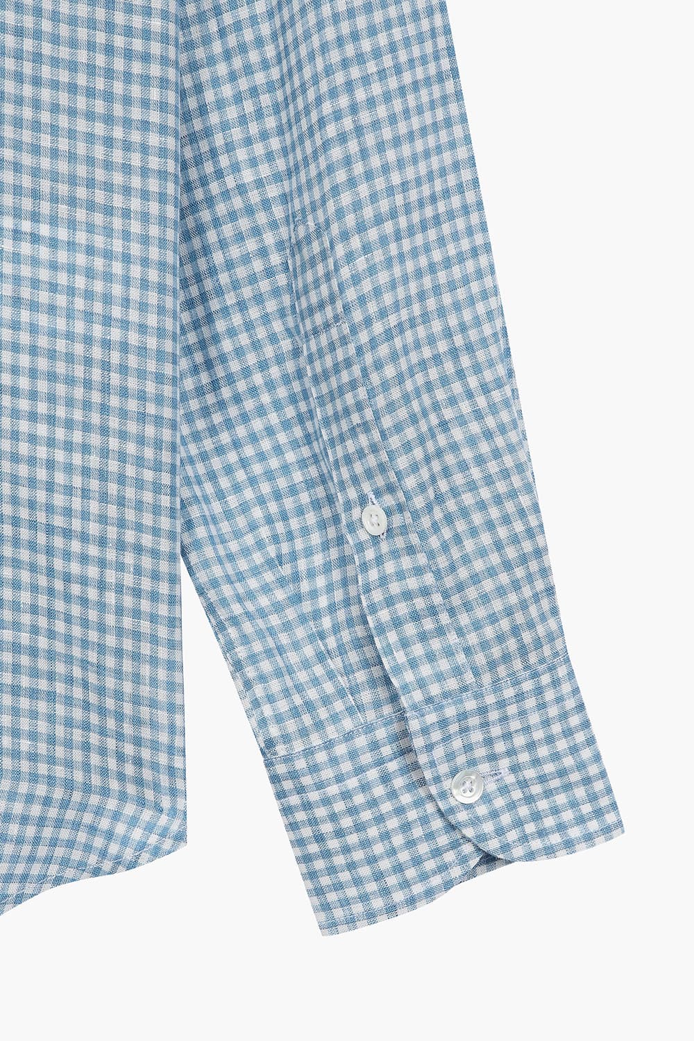 BEAULIEU 코튼 깅엄 체크 셔츠 BE070P544602