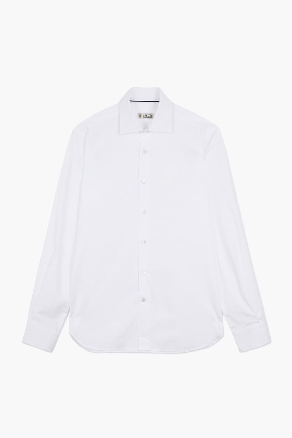 BEAULIEU 코튼 베이직 와이드 카라 셔츠 BE160P544401