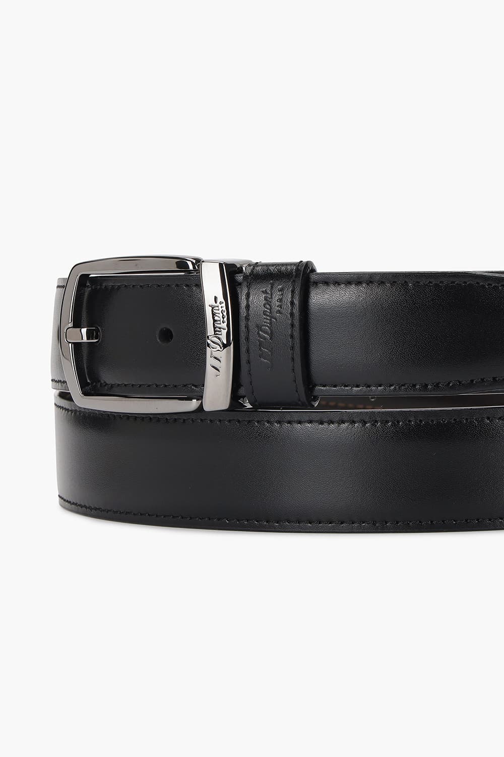 루테늄 핀버클 스무스레더 30mm 벨트 블랙/브라운 양면 CJ8490120Z