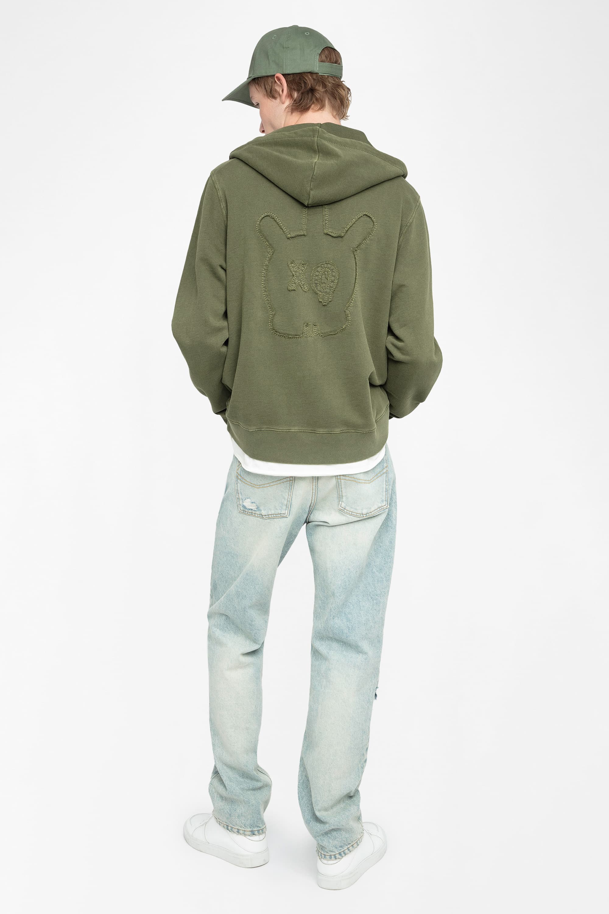 Alex Skull Zip-Up Cardigan