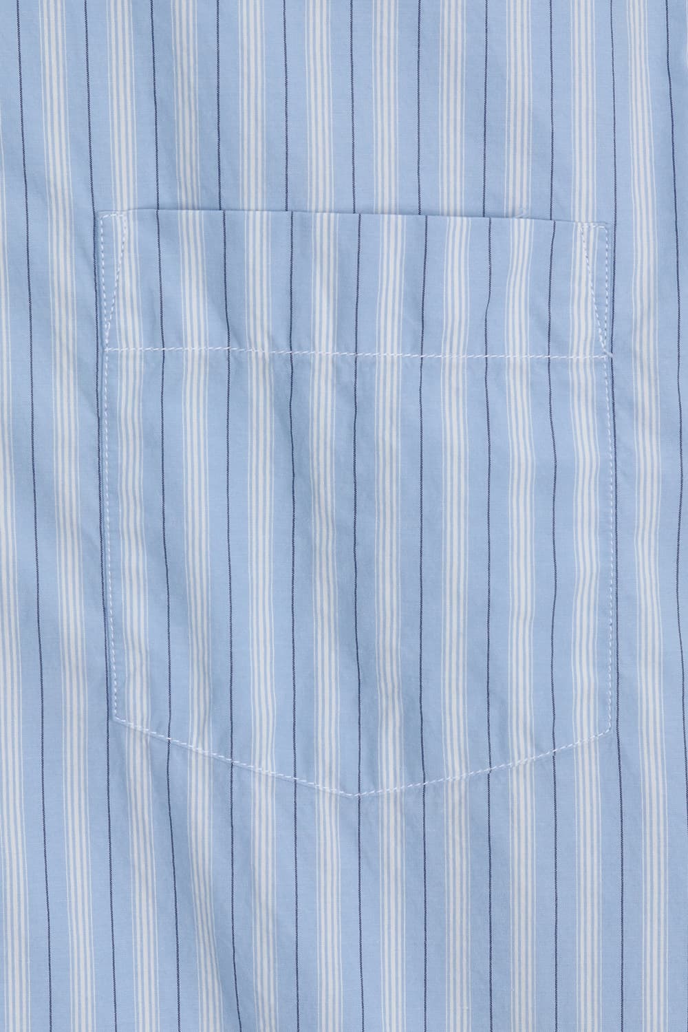 코튼 스프라이프 포켓 라이트블루 셔츠