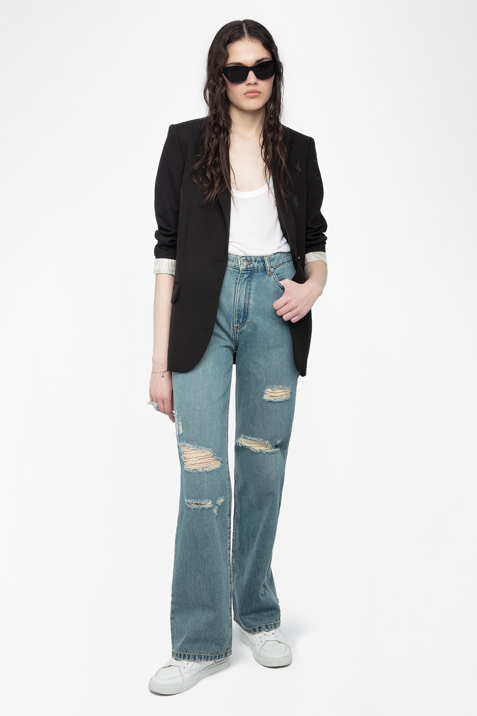 Elio Destroyed Denim Pants