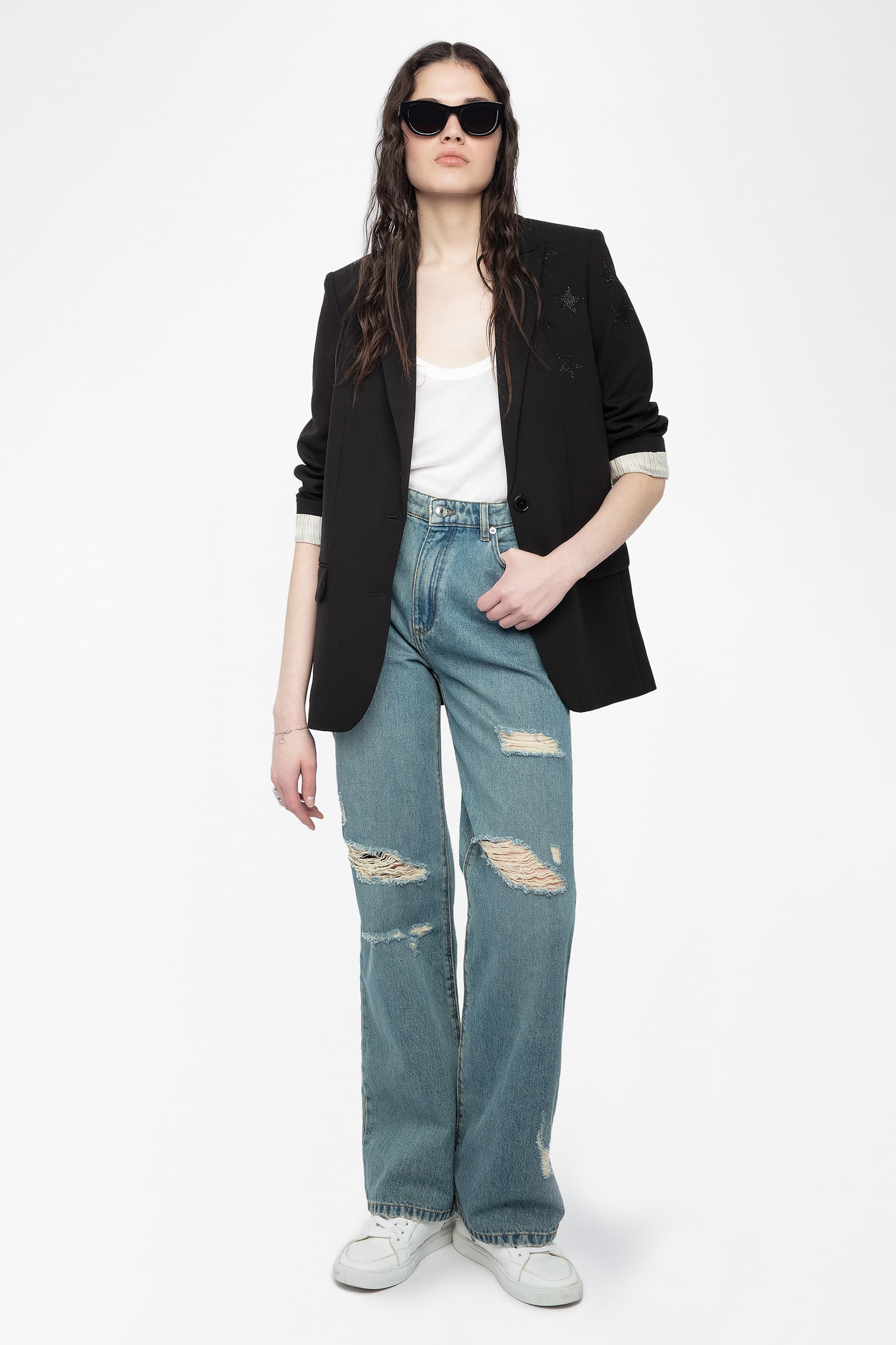 Elio Destroyed Denim Pants