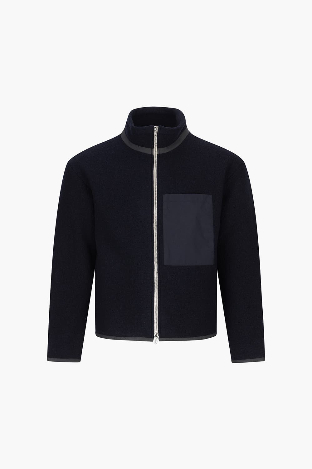 SHERPA 울 빅 포켓 니트 집업 MT44 LA028BL003