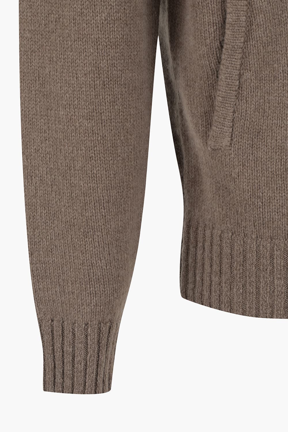 울 골지 헨리넥 니트 집업 BR1107H553909