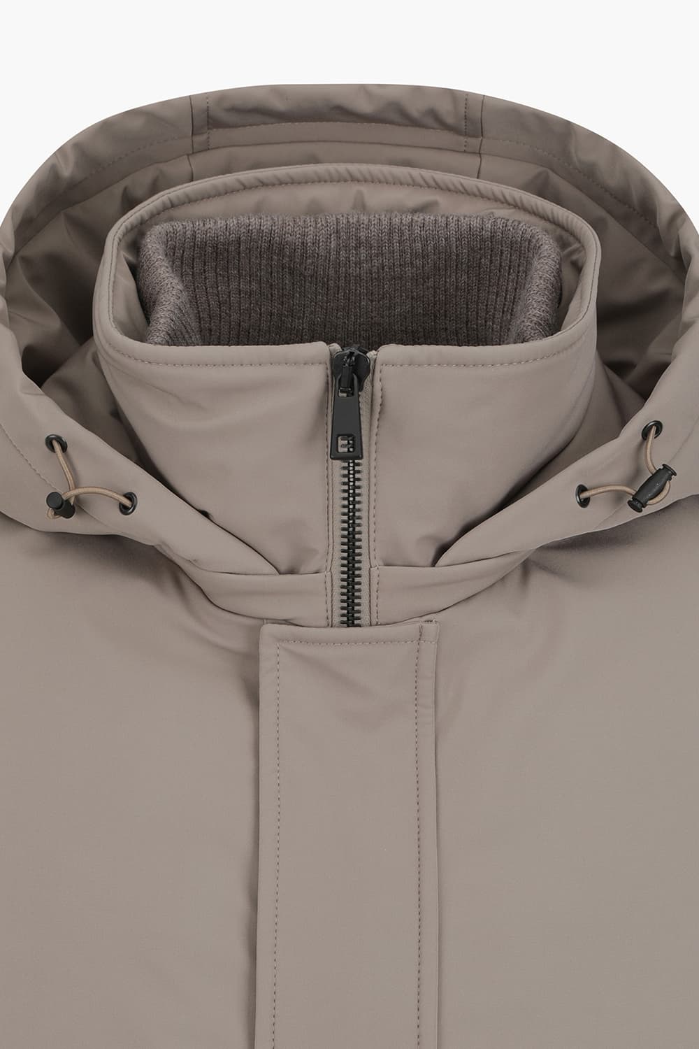 구스다운 후드 롱 다운 점퍼 85T000GERY027