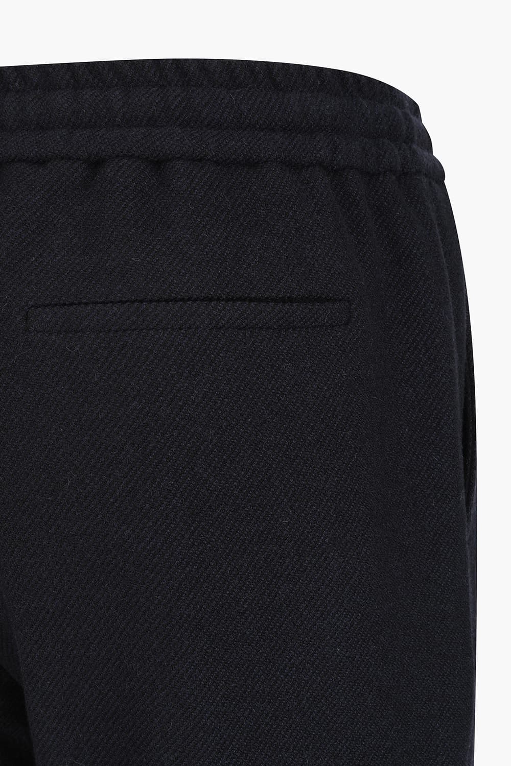 TROUSERS 야크 울 드로우스트링 와이드 301 다크네이비 캐주얼 팬츠