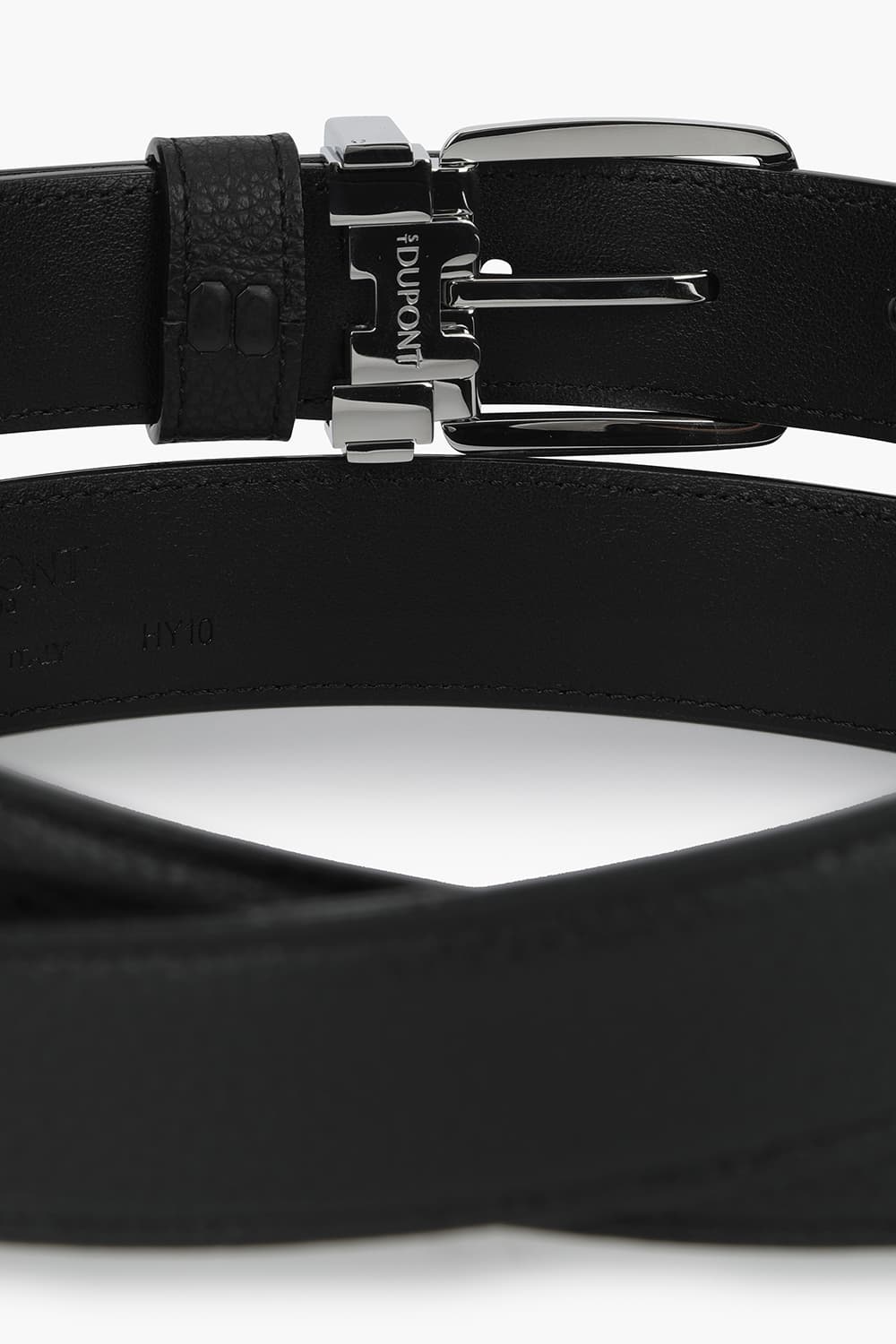 25 뉴 로고 핀 버클 팔라듐 30mm 블랙 그레인 벨트 CJ8300001Z