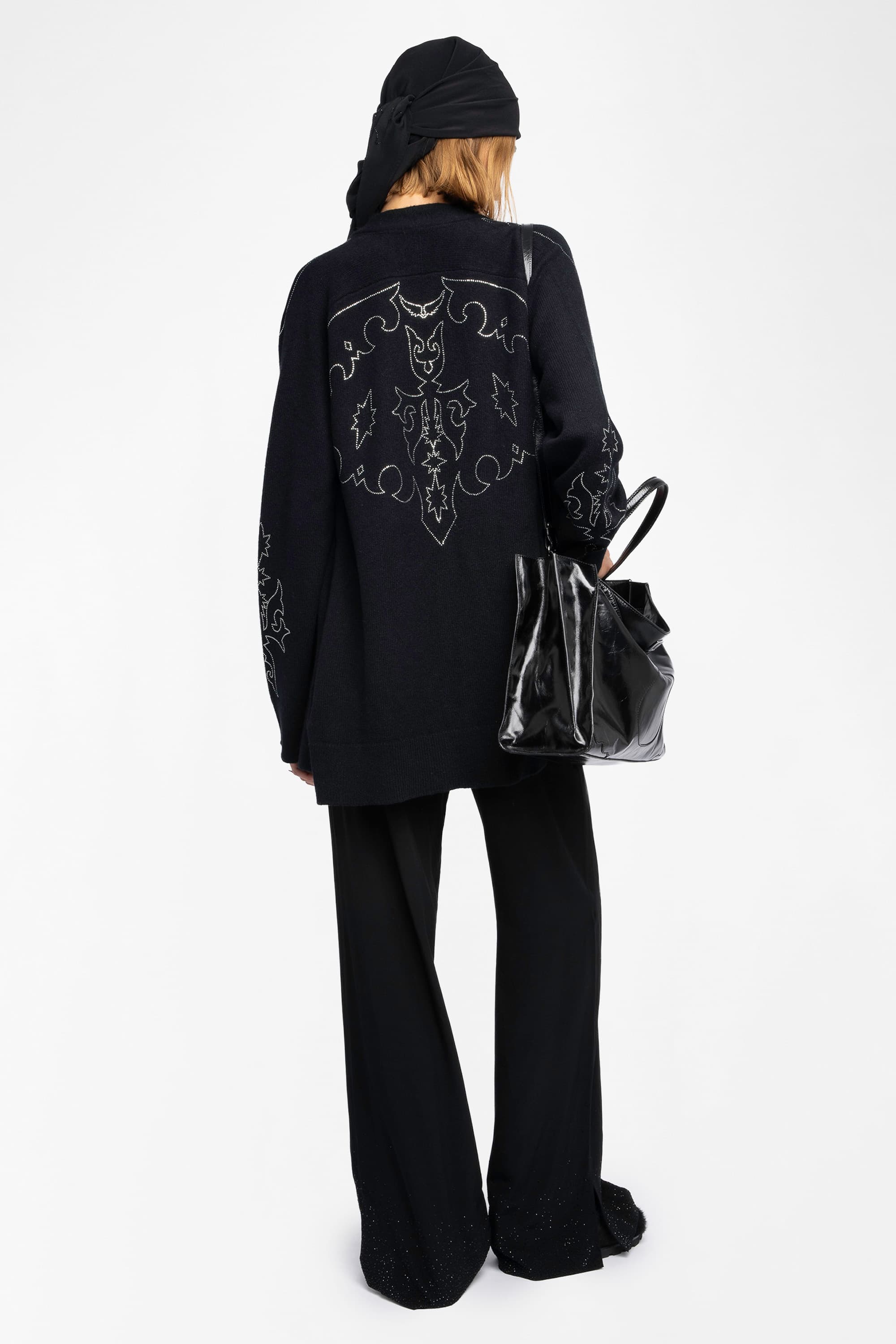 Salomy Strass Cashmere Cardigan