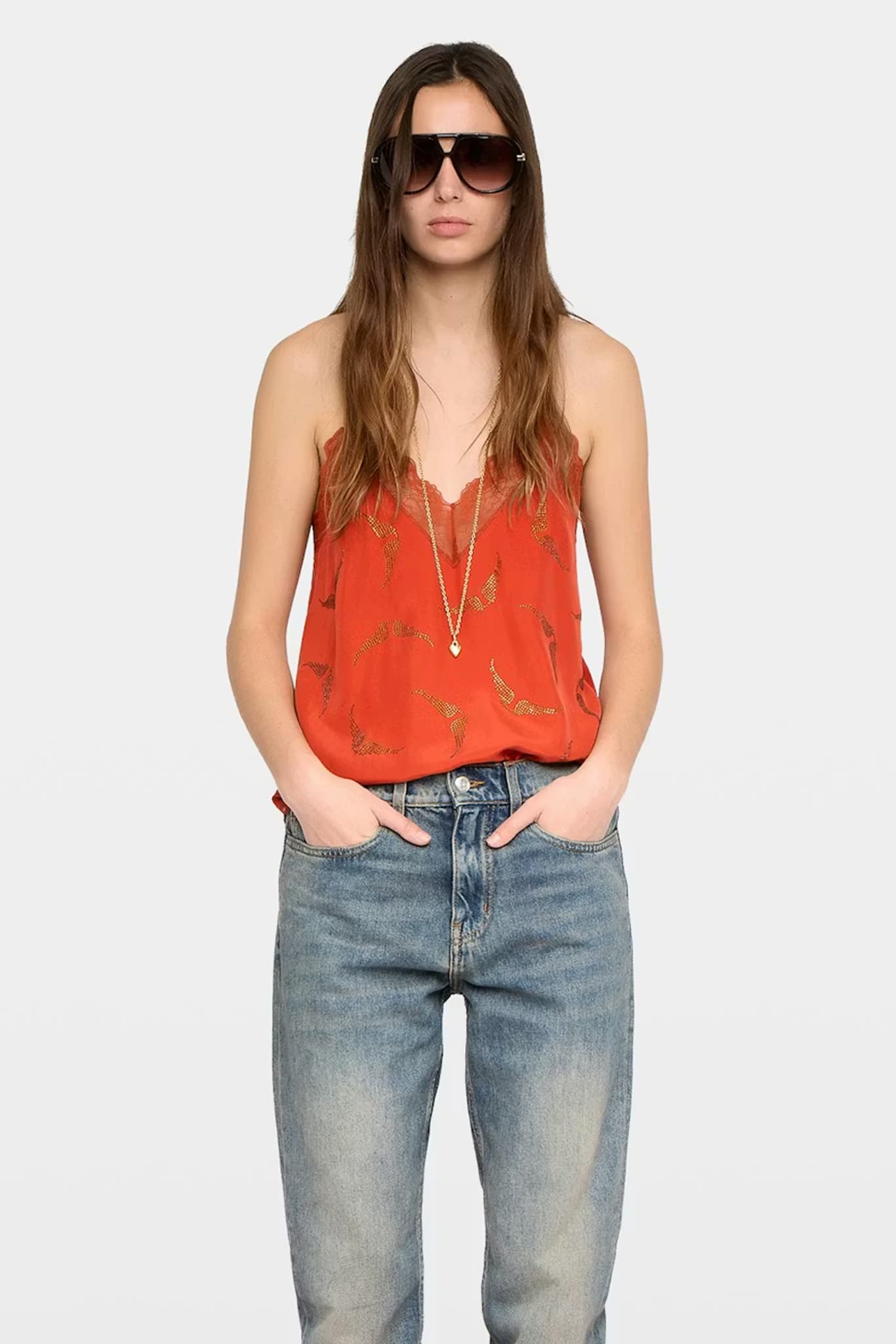 Christy Strass Silk Camisole