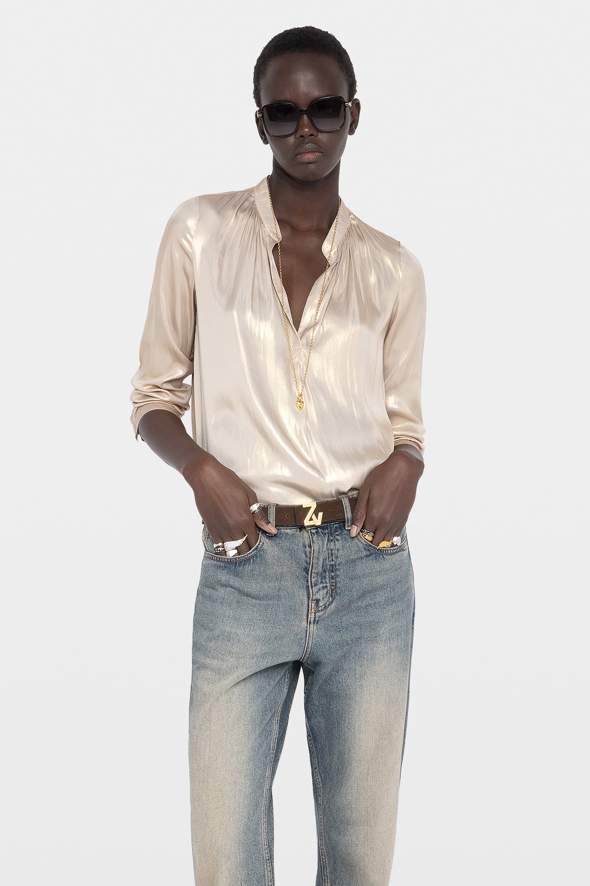 Tink Satin Blouse