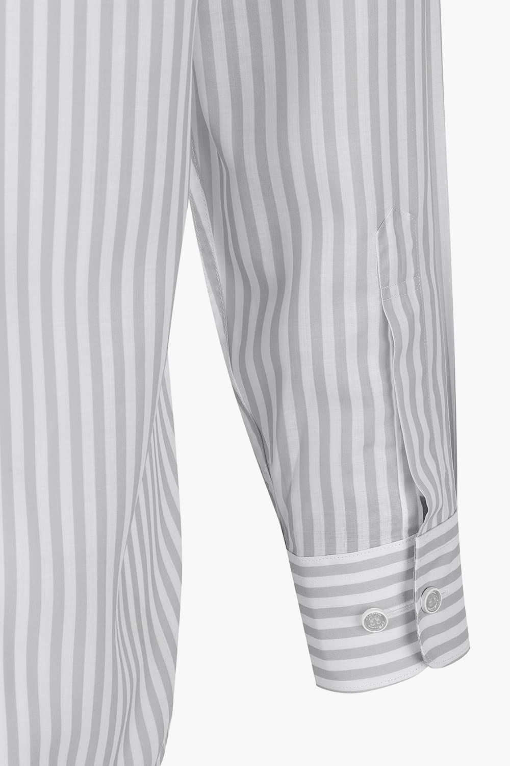 런던 스트라이프 프린트 130 비즈니스 셔츠 그레이 SE5SM11LS130SGY