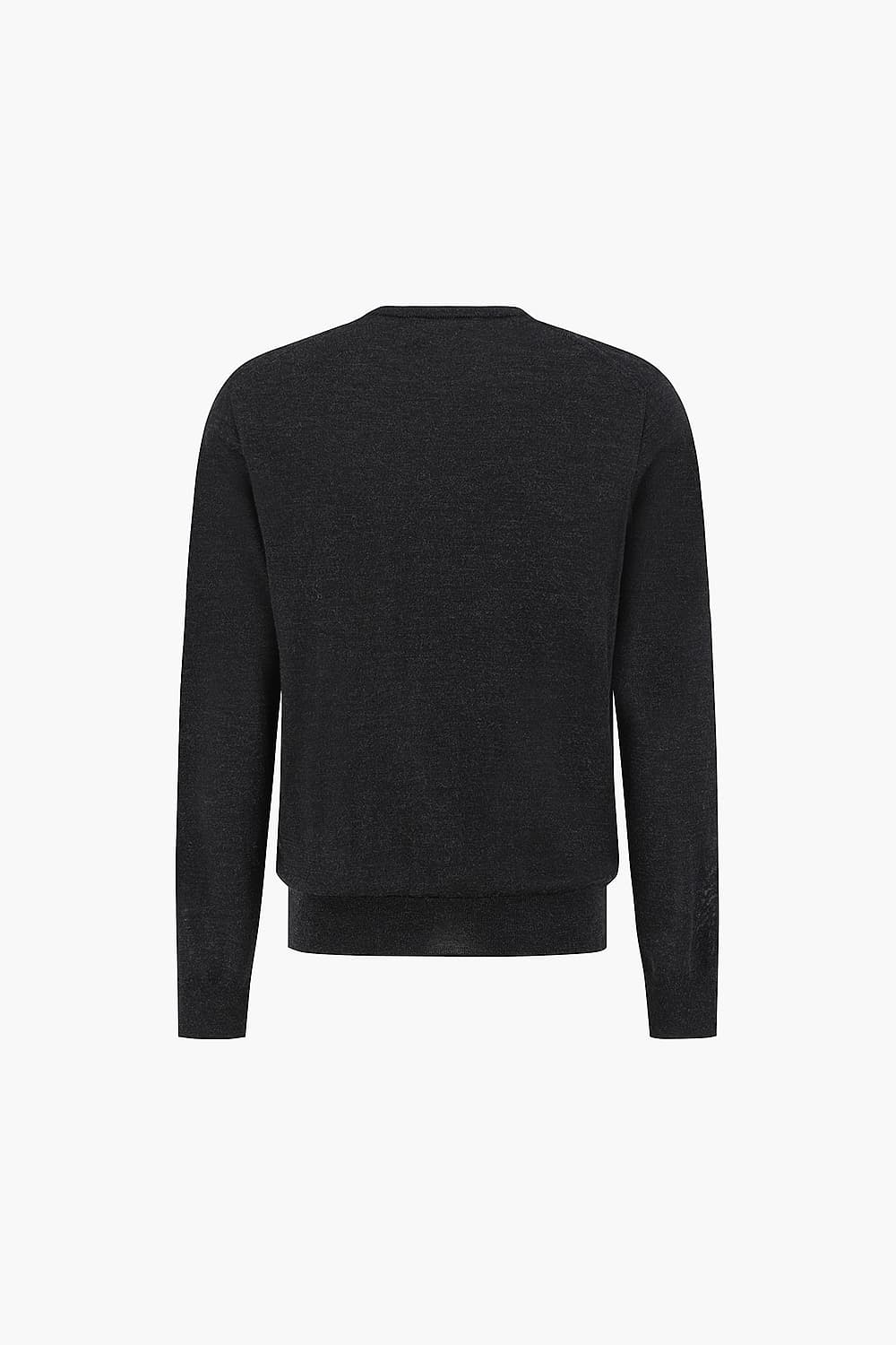 MERINO 울 크루넥 101 블랙 긴소매 니트