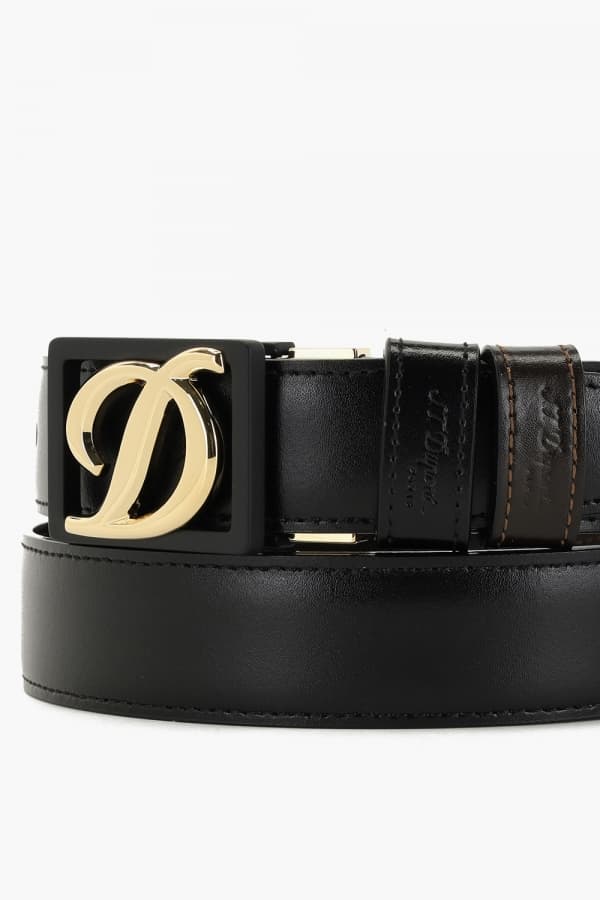 D 로고 리버서블 벨트 블랙/브라운 CJ9590120