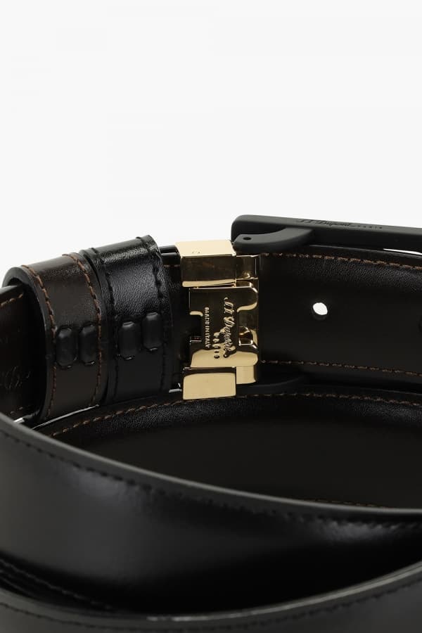 D 로고 리버서블 벨트 블랙/브라운 CJ9590120