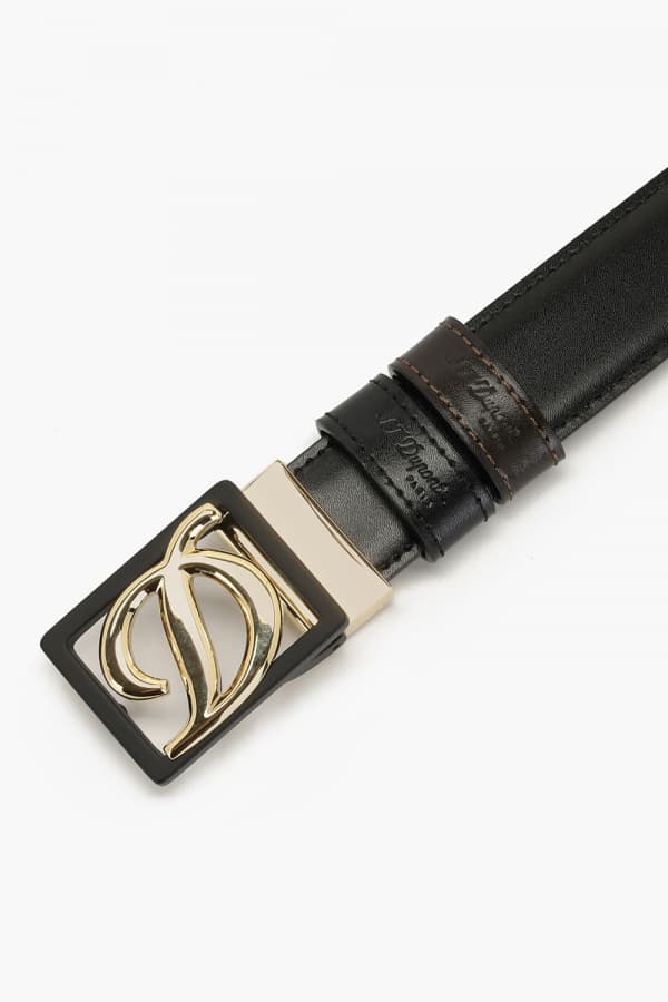 D 로고 리버서블 벨트 블랙/브라운 CJ9590120