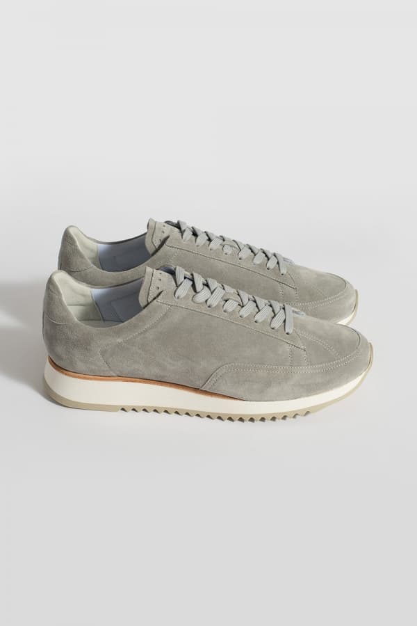 CABOURG 소가죽 스웨이드 스니커즈
