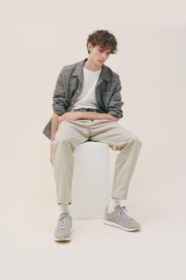 CABOURG 소가죽 스웨이드 스니커즈