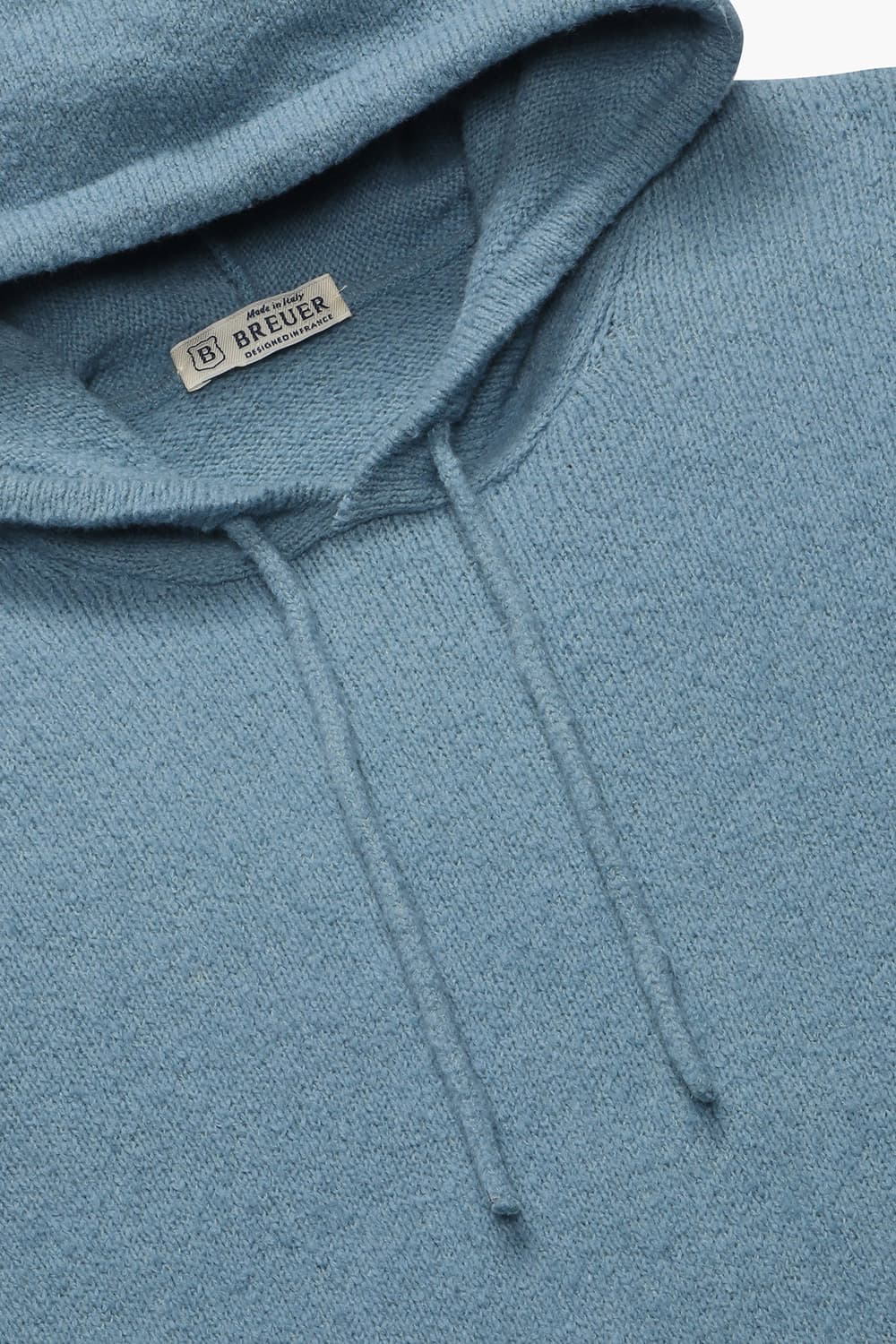 코튼 후드 102 라이트블루 긴소매 니트