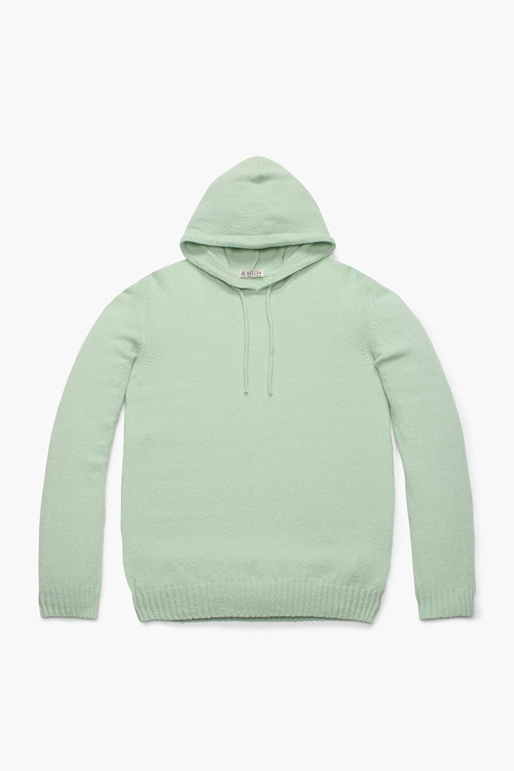 코튼 후드 102 라이트그린 긴소매 니트