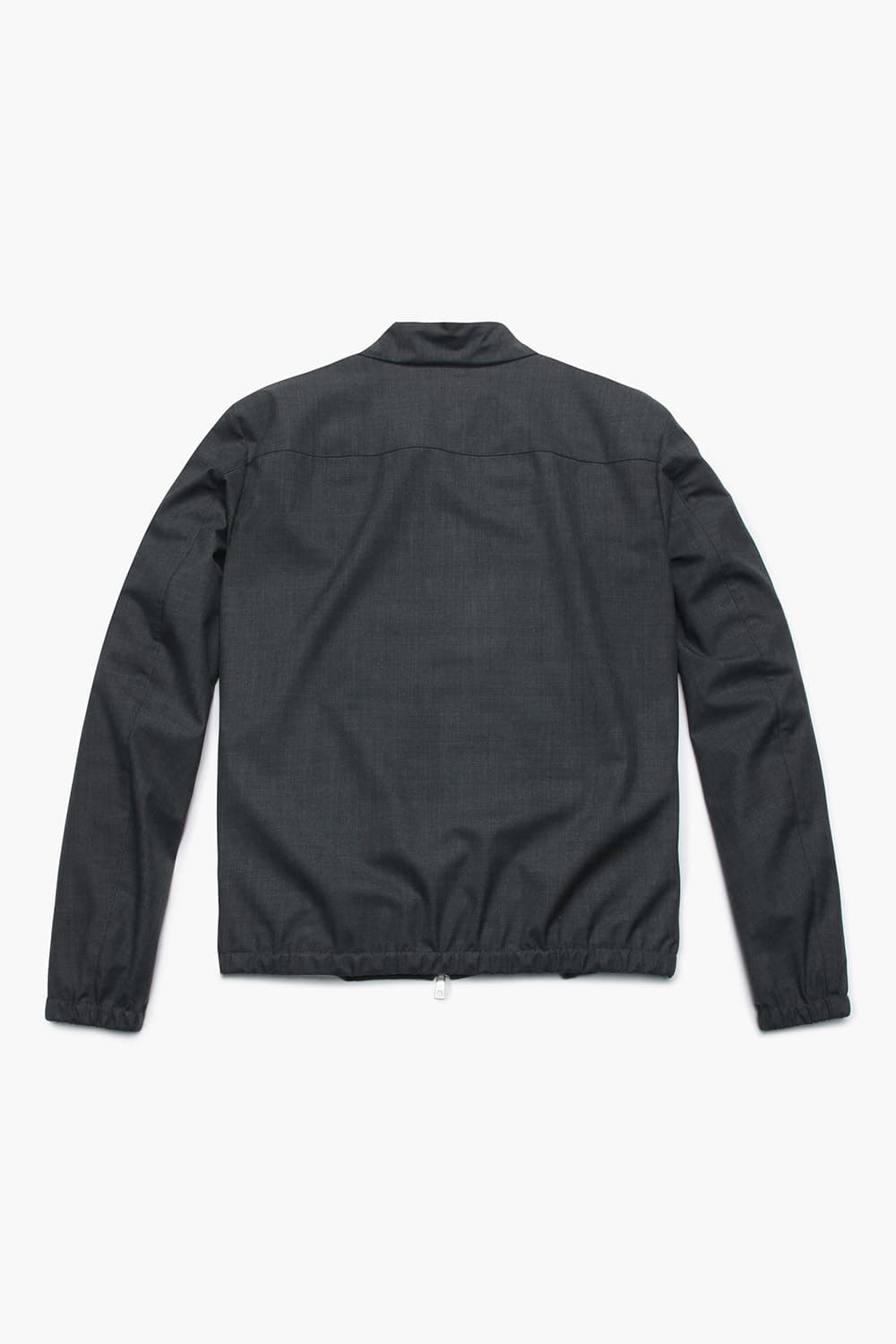 썸머 울 혼방 하이넥 베이직 블루종 801 차콜그레이 점퍼