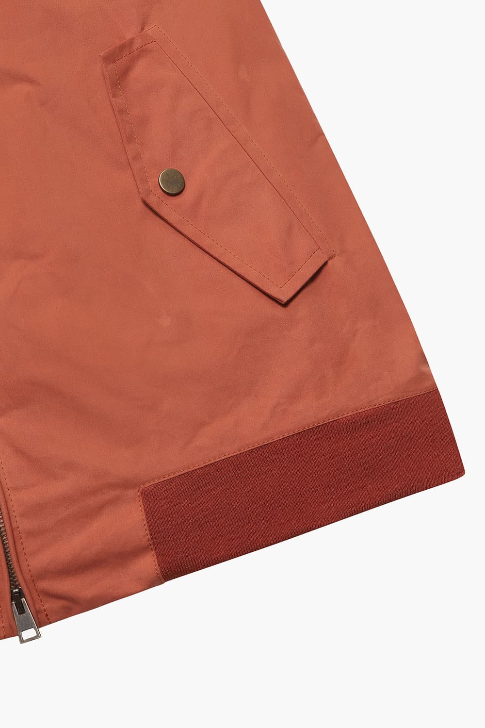 왁스 코튼 베이직 블루종 803 오렌지 점퍼