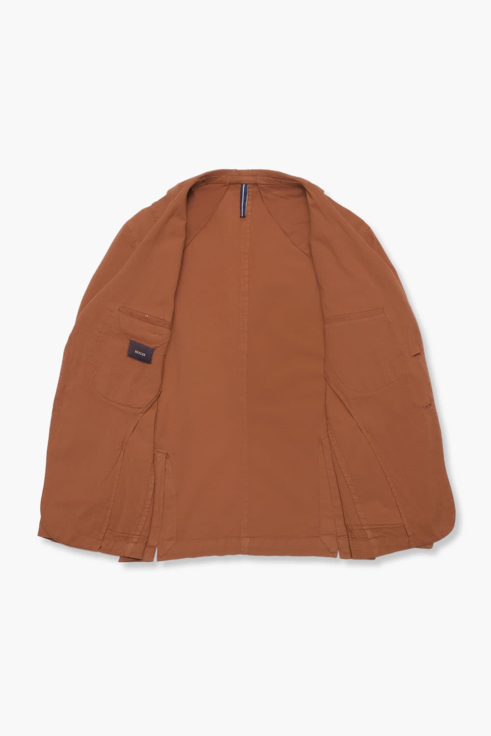 코튼 시어써커 904 오렌지 테일러드 자켓